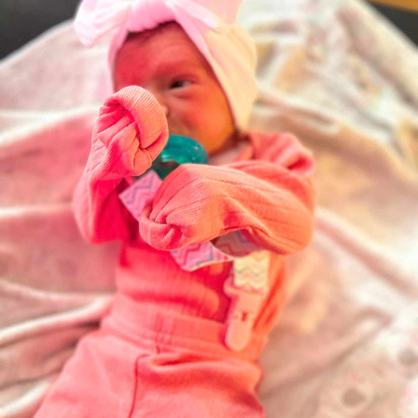 Athena joined the competition — help win amazing prizes! baby, blanket, bodypart, bonnet, cap, clothing, coat, costume, dress, face, finger, glove, hand, hat, head, hood, newborn, person, photography, portrait