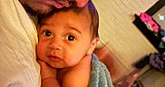 Kaisen joined the competition — help win amazing prizes! baby, blanket, caring, child, closeup, cozy, emotion, expression, face, family, gentle, holding, indoor, love, man, parent, portrait, skin, tenderness, warm