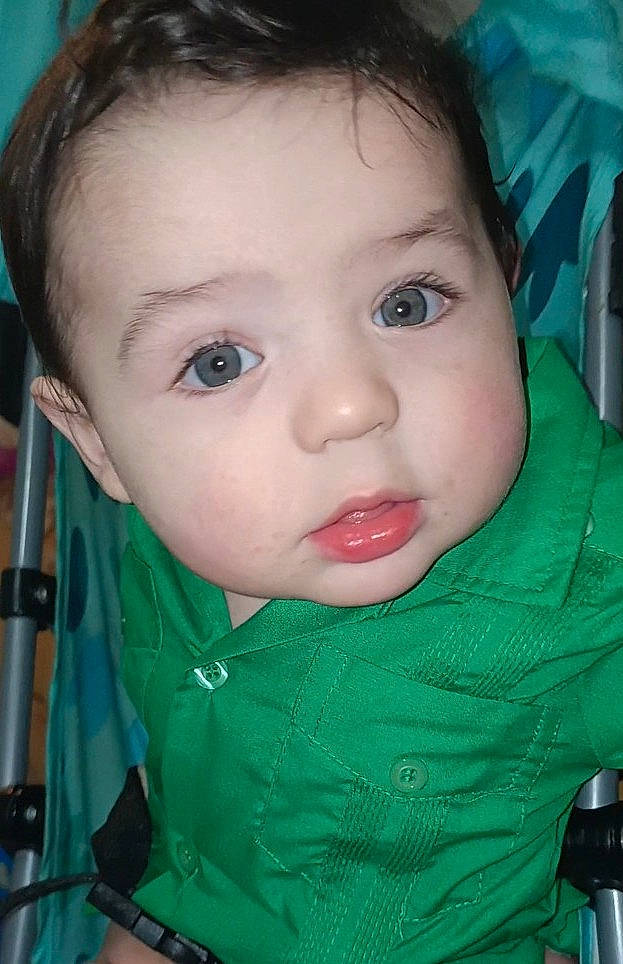 John is registered to the contest to win money with this photo: baby, baby_products, baby_toddler_clothing, beauty, cheek, child, chin, ear, eyebrow, eyelash, fun, happy, head, iris, lip, mouth, nose, person, skin, sleeve