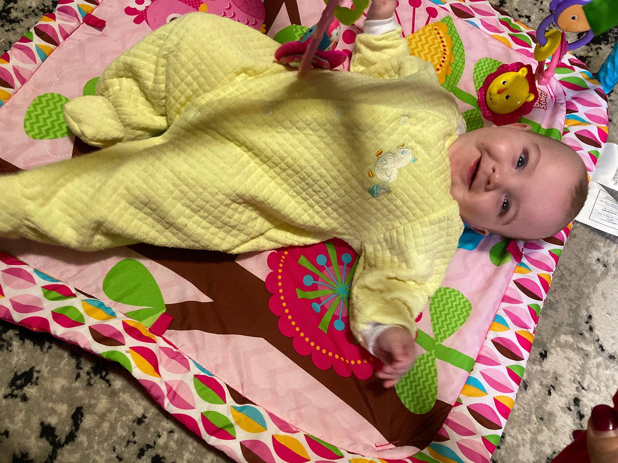 Amethyst joined the competition — help win amazing prizes! baby, baby_products, baby_toddler_clothing, child, comfort, craft, happy, head, joy, linens, magenta, outerwear, pattern, person, pink, sleeve, smile, textile, toddler, vertebrate