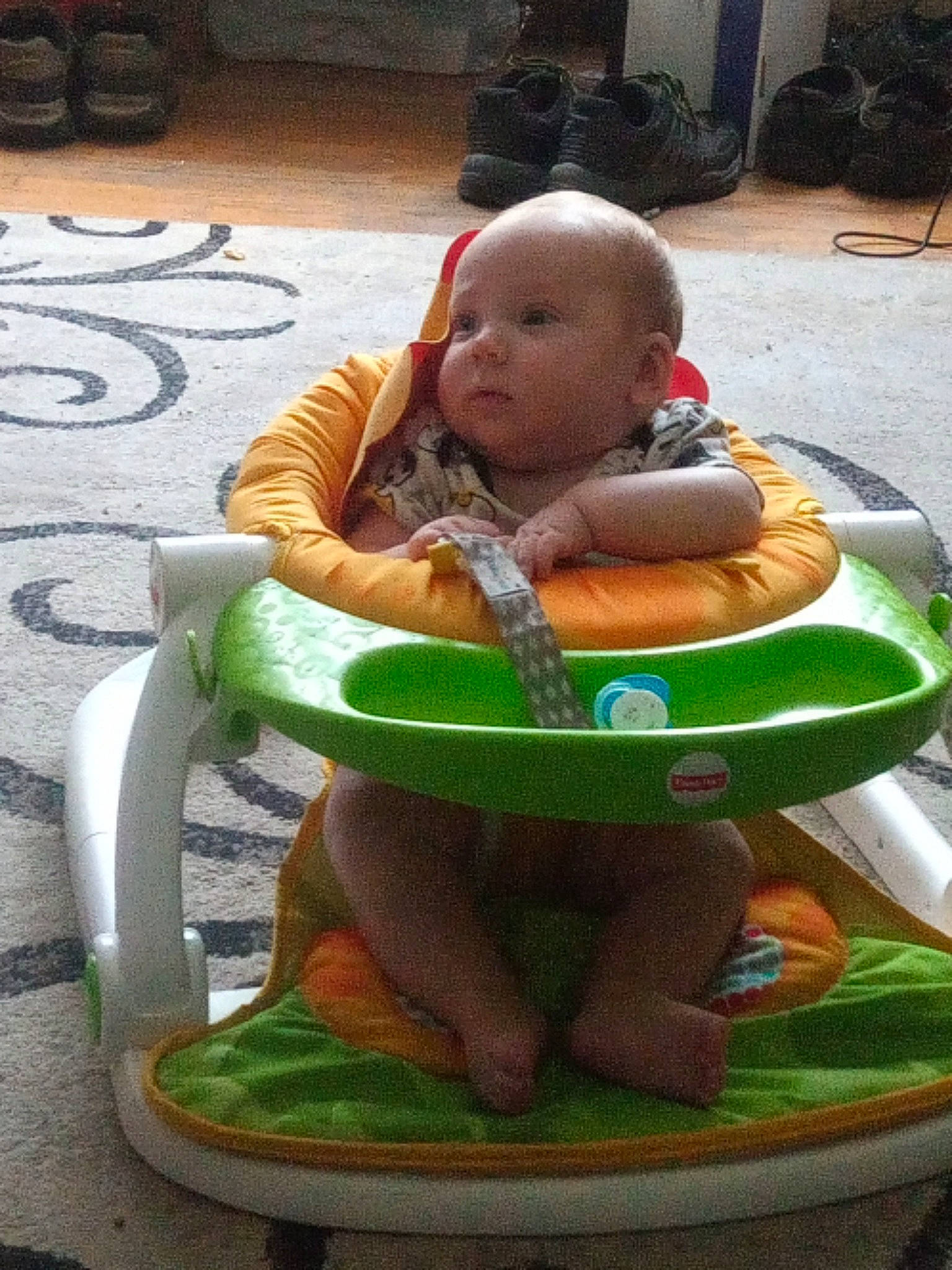 Austin joined the competition — help win amazing prizes! baby, baby_products, child, fun, furniture, person, product, sitting, toddler