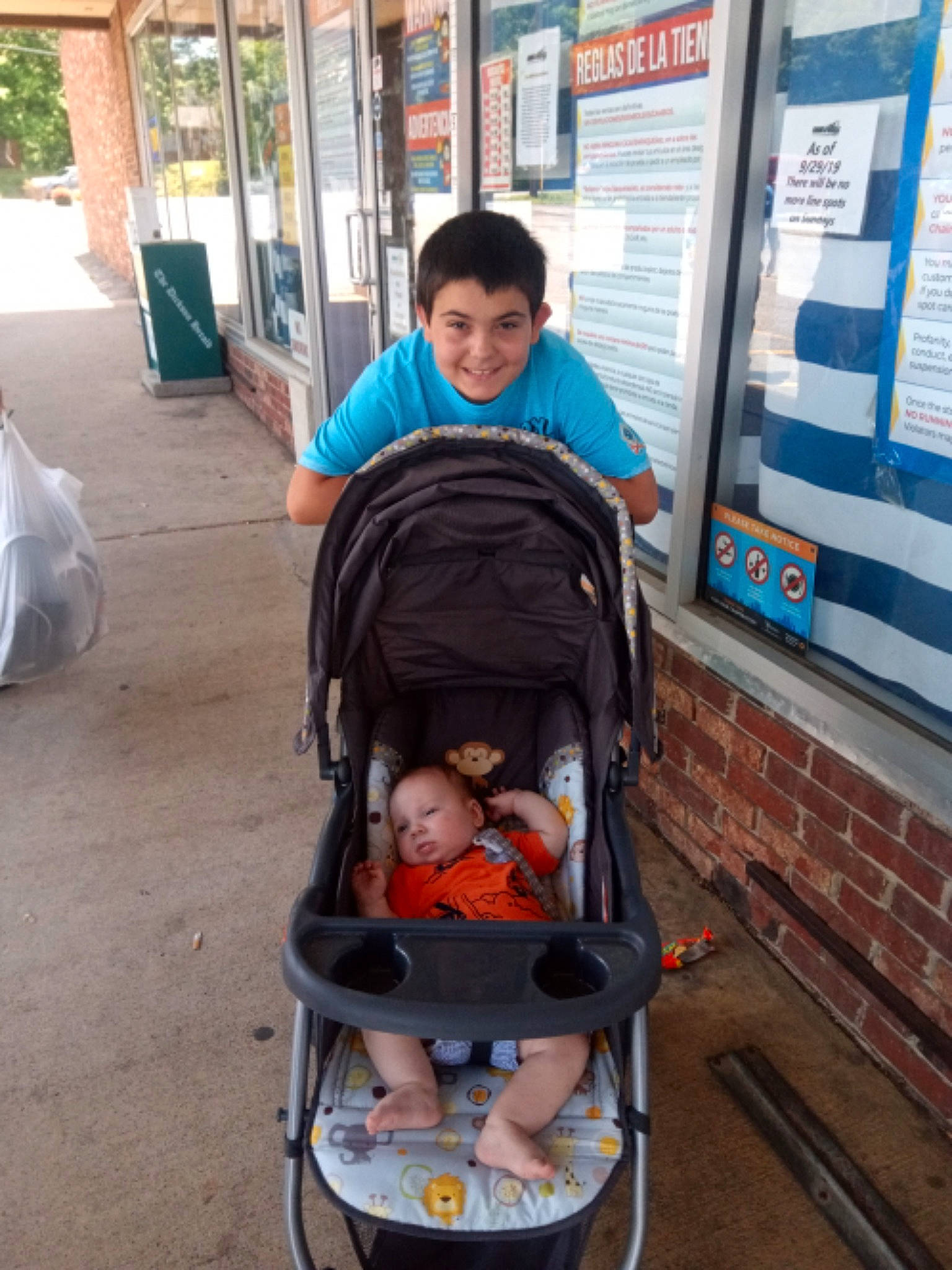 Brennon joined the competition — help win amazing prizes! baby_carriage, baby_products, child, comfort, joy, leisure, person, product, vacation