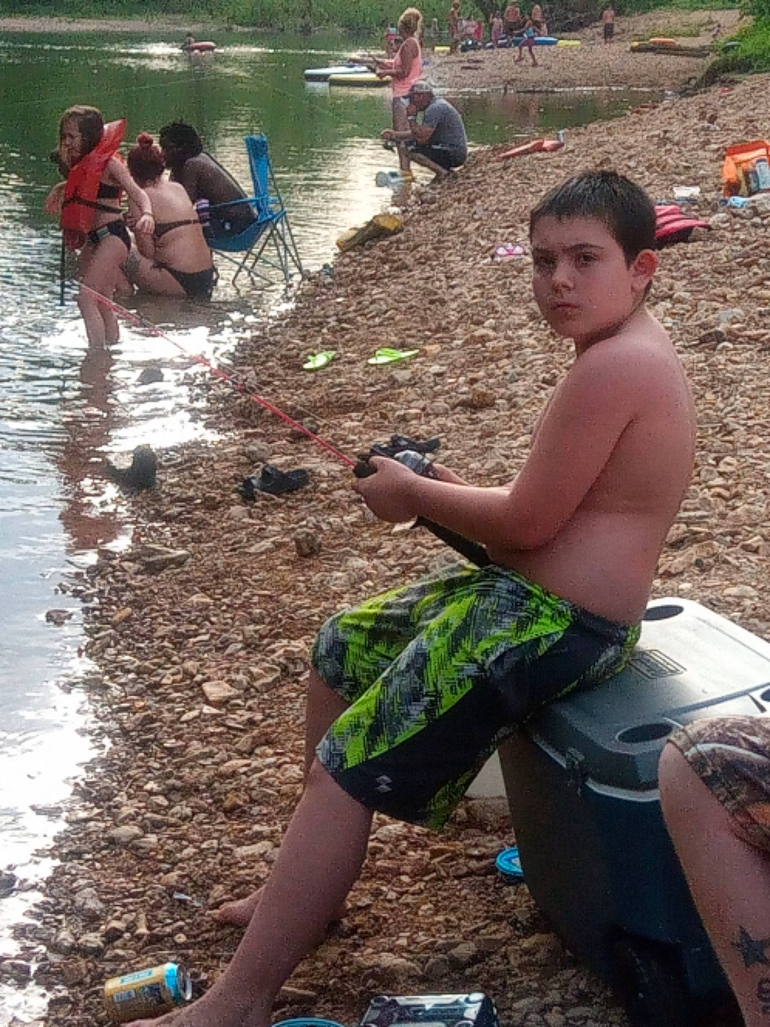 Brennon joined the competition — help win amazing prizes! barechested, fun, leisure, person, summer, sun_tanning, under_exposed, vacation, water