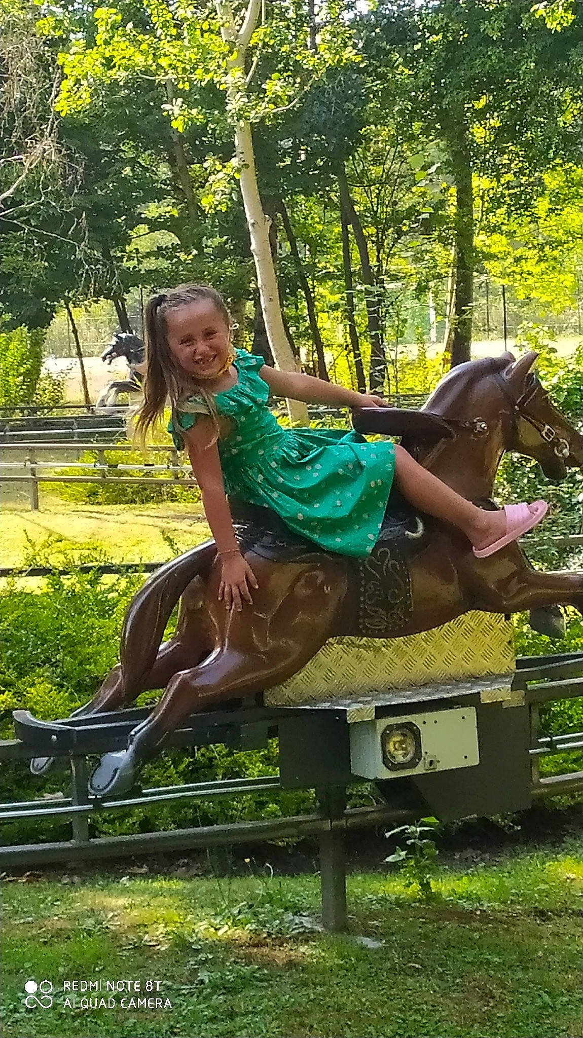 Djayden participe au concours pour gagner de l'argent avec cette photo : bridle, dress, equestrianism, fawn, fun, grass, green, horse, horse_tack, joy, landscape, leisure, park, person, photography, plant, recreation, rein, saddle, sitting