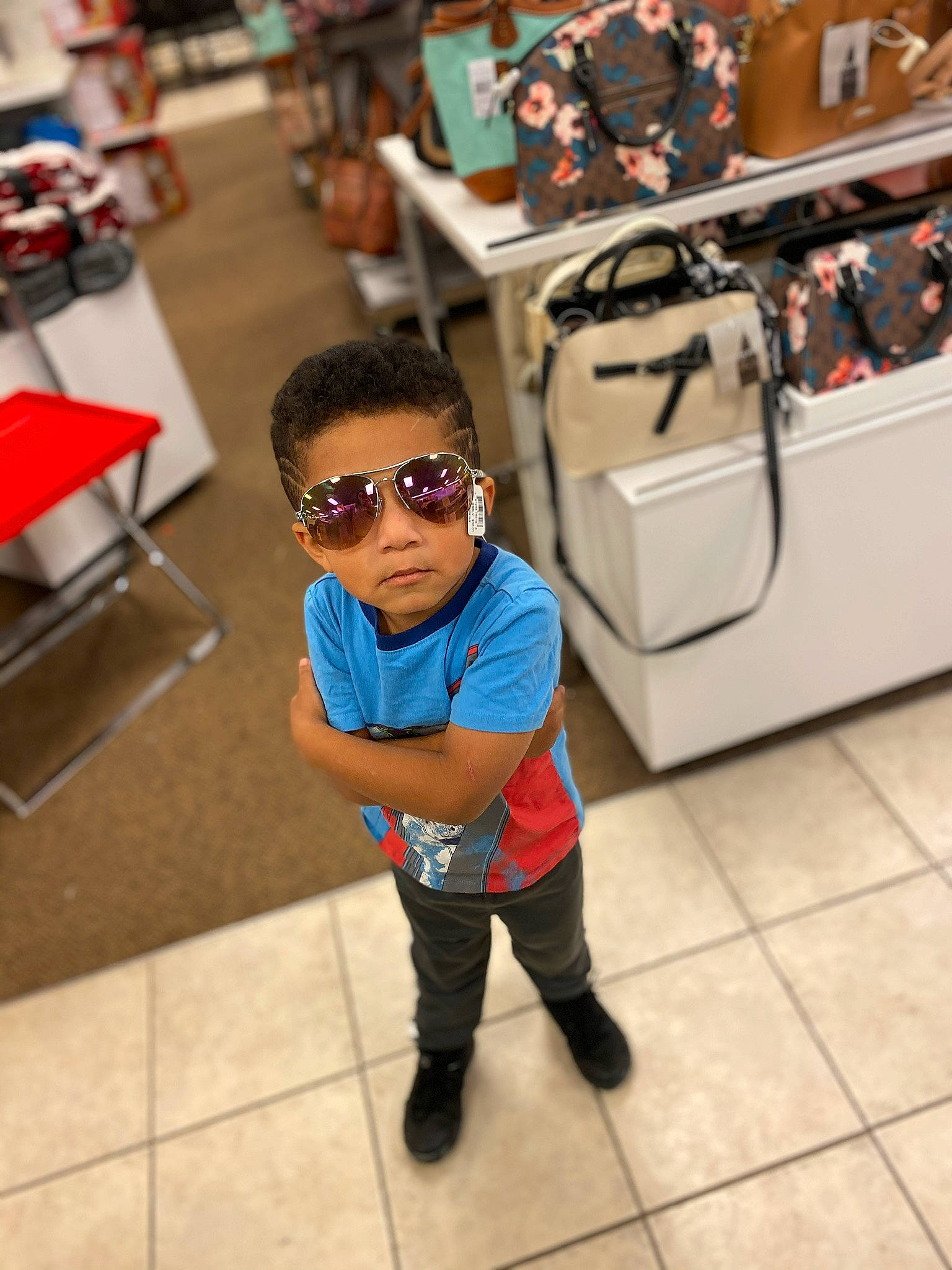 Xzayvion joined the competition — help win amazing prizes! bag, baggage, box, cool, eyewear, floor, flooring, goggles, luggage_and_bags, person, shirt, shorts, street_fashion, sunglasses, t_shirt, tile, toddler, vision_care