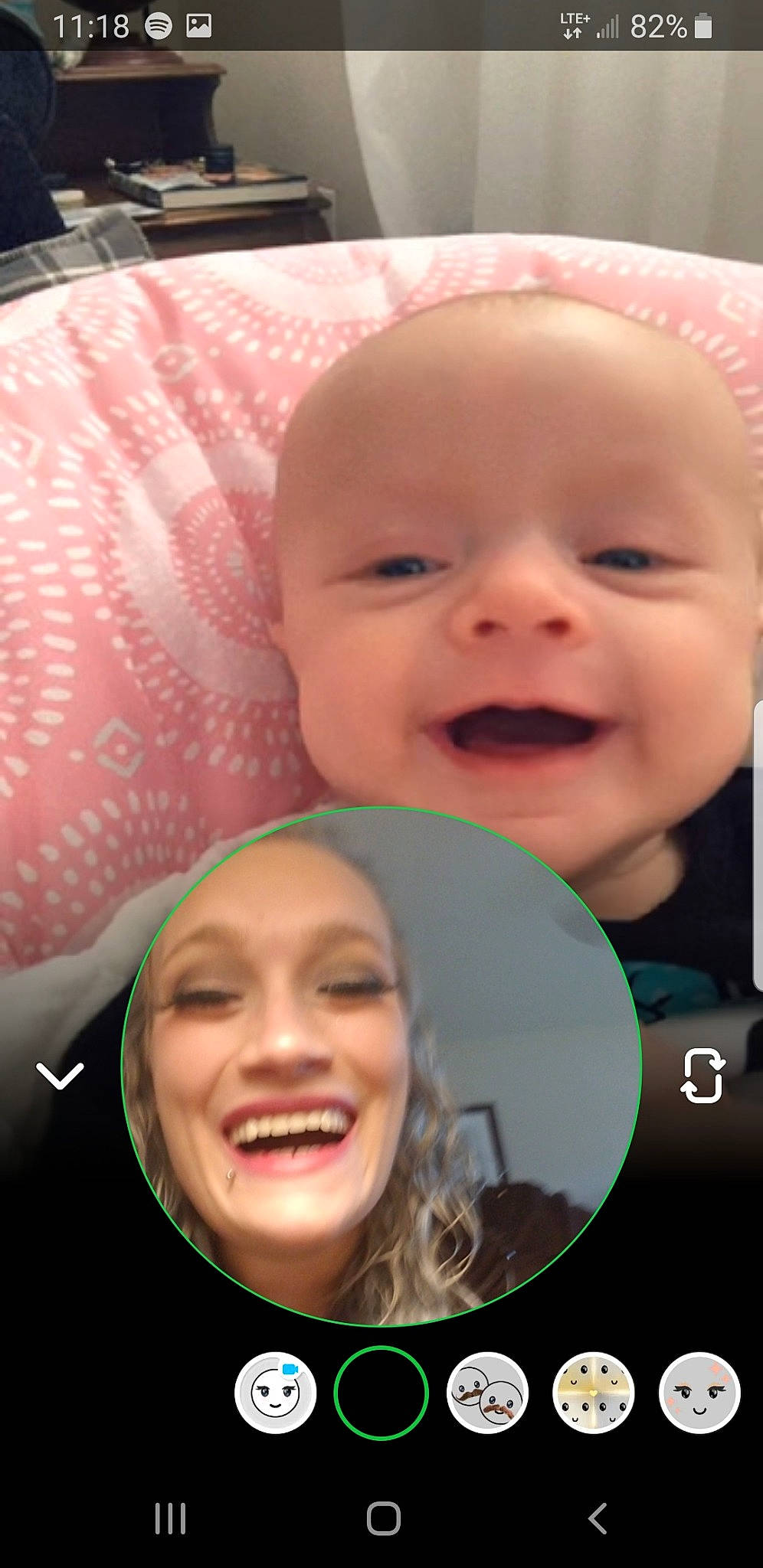 Sabrina is registered to the contest to win money with this photo: baby, cheek, child, chin, eye, eyebrow, face, facial_expression, forehead, fun, head, headwear, joy, lip, mouth, nose, people, person, photography, pink