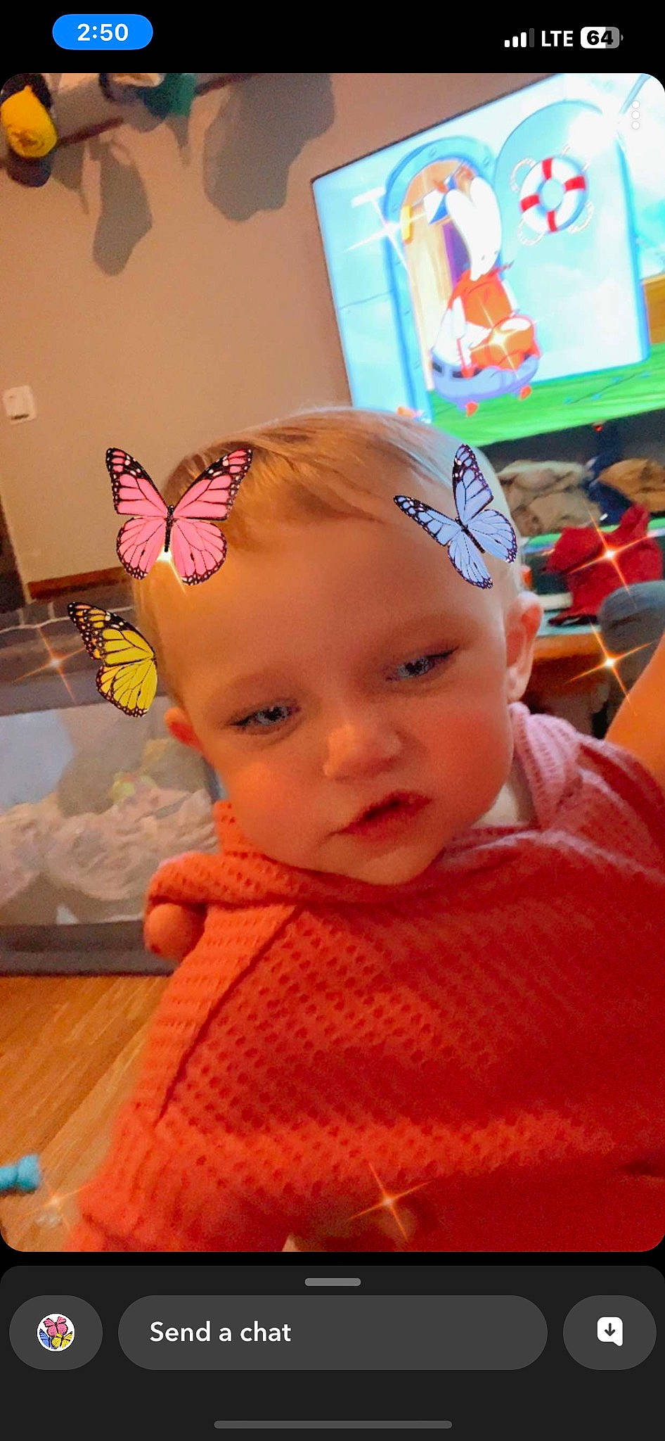 Brynnleigh joined the competition — help win amazing prizes! arthropod, baby, baby_products, baby_toddler_clothing, butterfly, cheek, child, fashion_accessory, fun, happy, headband, headwear, insect, magenta, moths_and_butterflies, orange, party_supply, person, pink, pollinator