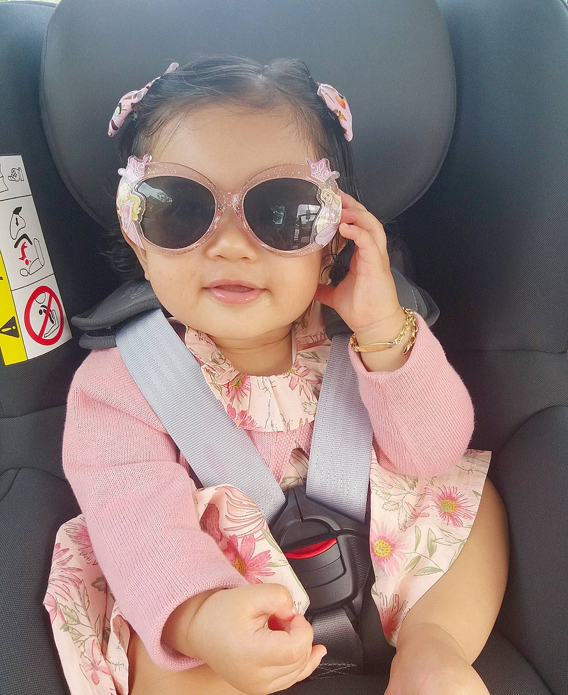 Summer joined the competition — help win amazing prizes! audio_equipment, auto_part, automotive_design, car_seat, car_seat_cover, cool, eyewear, finger, gesture, glasses, goggles, head_restraint, lip, person, personal_protective_equipment, seat_belt, skin, steering_wheel, sunglasses, vehicle_door