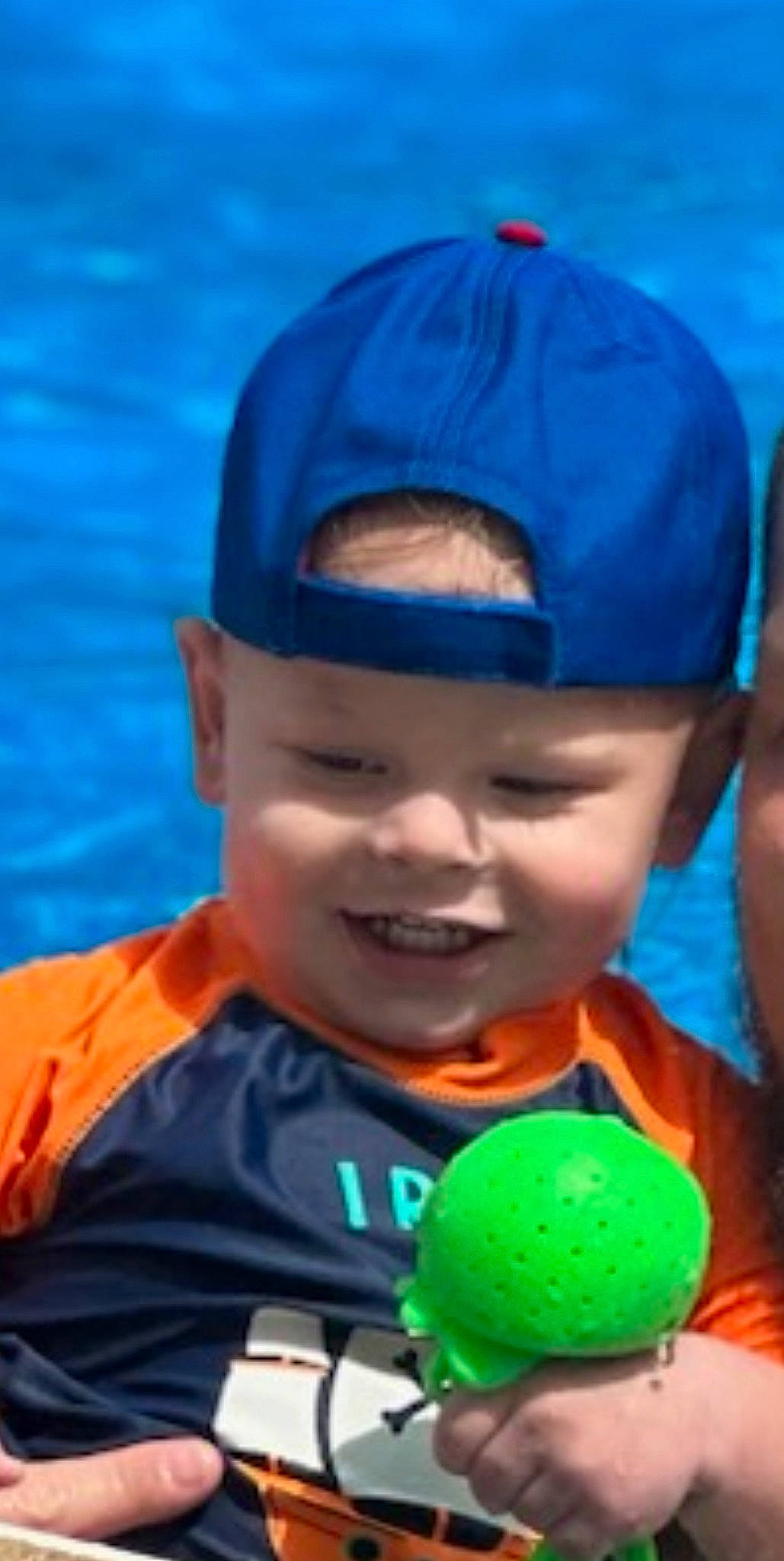 Cyrus joined the competition — help win amazing prizes! baby, ball, blue, cap, child, electric_blue, event, eye, eyewear, fan, fictional_character, fun, happy, headgear, headwear, joy, leisure, people, person, personal_protective_equipment