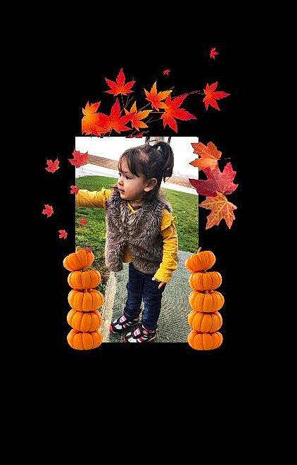 Amara joined the competition — help win amazing prizes! art, baby_toddler_clothing, beauty, child, event, fun, gesture, happy, lighting, orange, party_supply, peach, person, plant, room, sleeve, toddler, toy