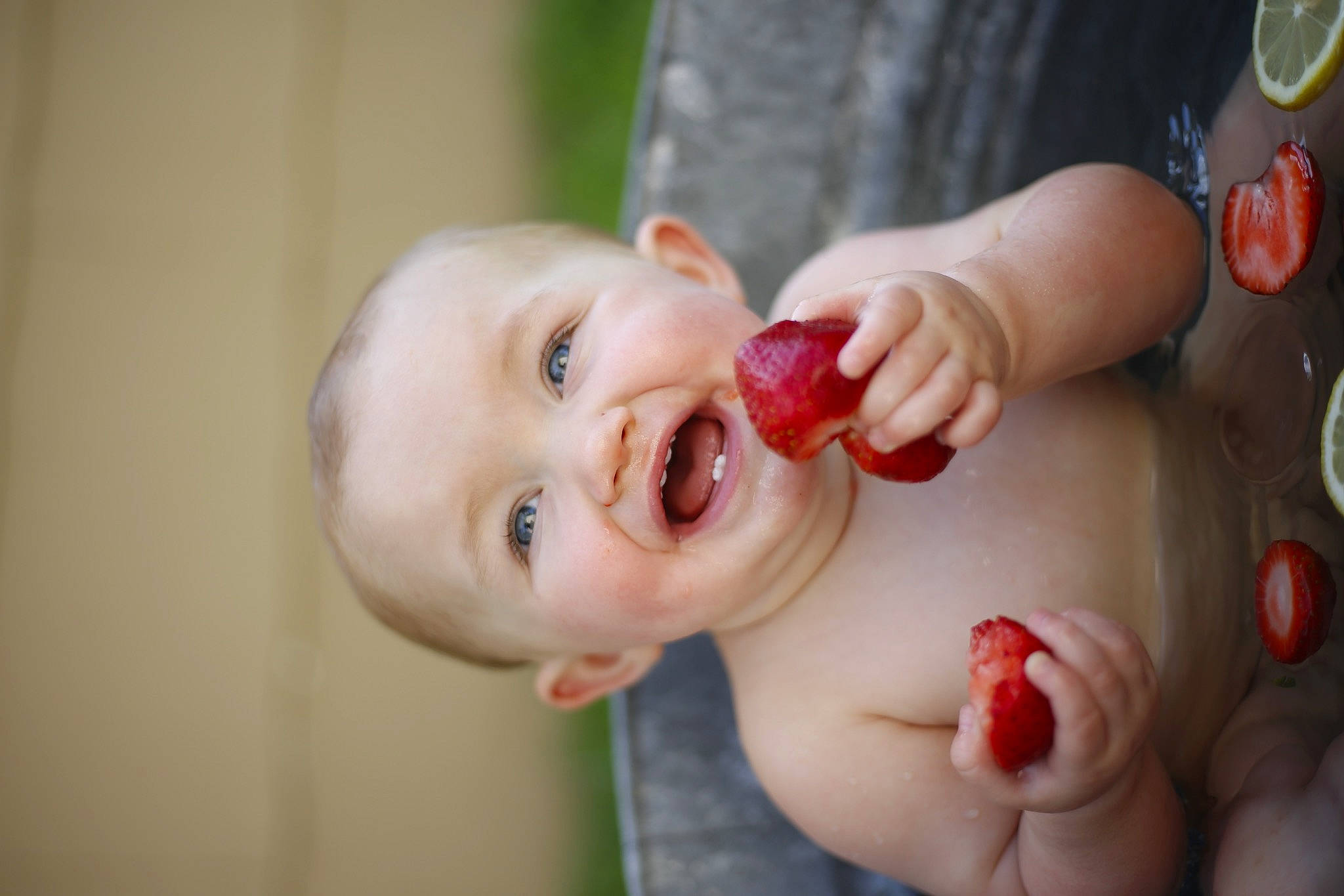 Josie joined the competition — help win amazing prizes! baby, cheek, chest, eye, eyelash, finger, fun, gesture, hair, happy, head, lip, mouth, neck, nose, person, plant, skin, smile, tableware
