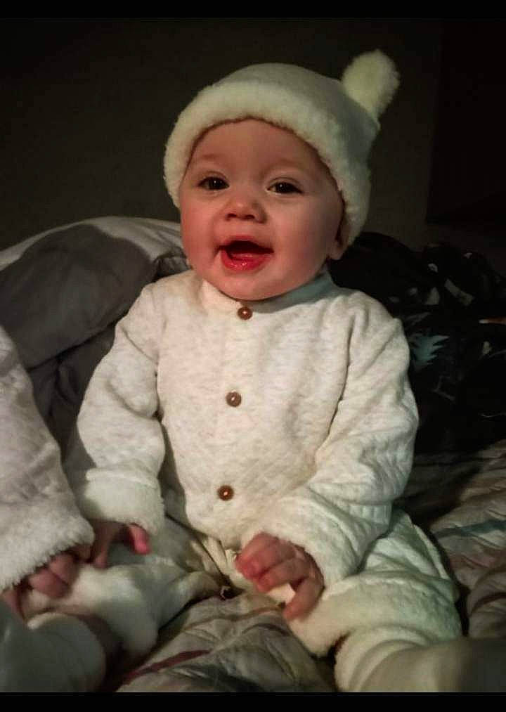 Charley joined the competition — help win amazing prizes! art, baby, baby_laughing, baby_toddler_clothing, cheek, child, chin, comfort, eye, flash_photography, happy, headwear, iris, lip, nose, outerwear, person, sitting, skin, sleeve