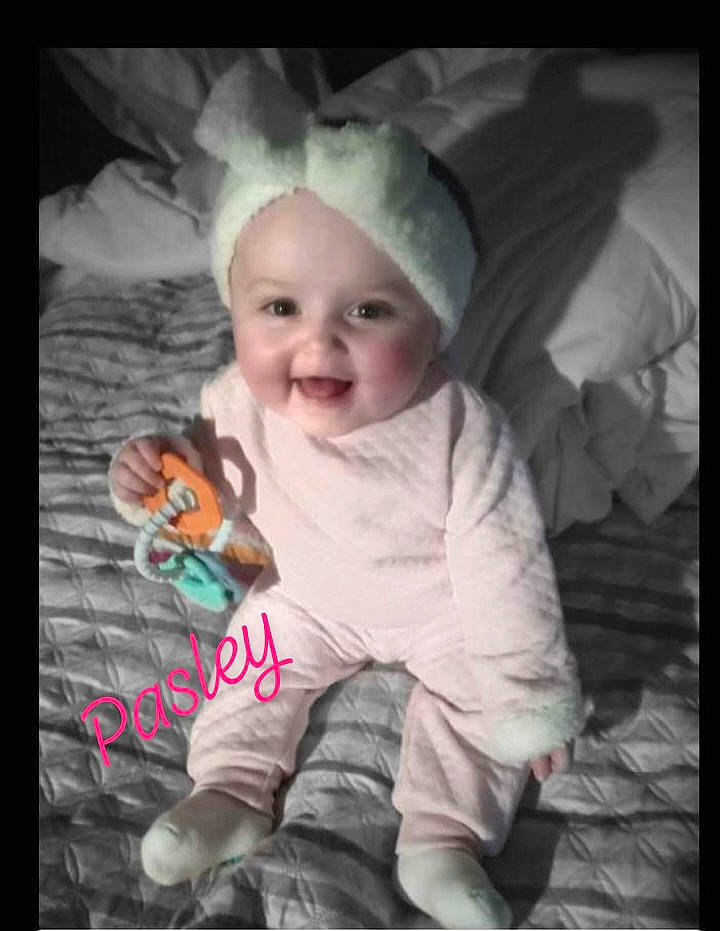 Pasley joined the competition — help win amazing prizes! baby, baby_toddler_clothing, cheek, child, darkness, flash_photography, fun, grass, happy, laugh, person, photo_caption, portrait, portrait_photography, room, sitting, skin, sleeve, smile, stock_photography