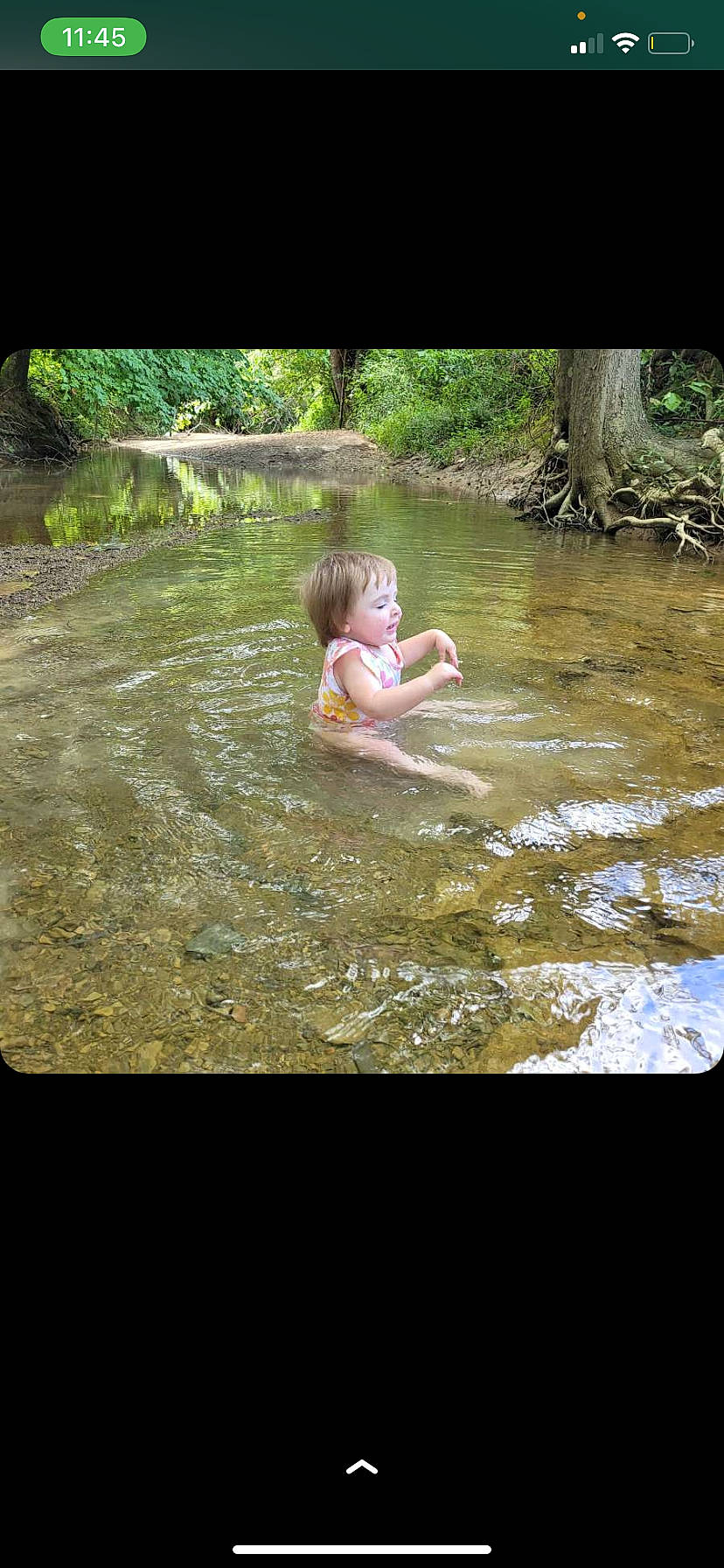 Emberlyn joined the competition — help win amazing prizes! adaptation, bathing, creek, fluvial_landforms_of_streams, fun, grass, happy, lake, landscape, leisure, natural_landscape, people_in_nature, person, plant, recreation, spring, stream, swimwear, toddler, tree