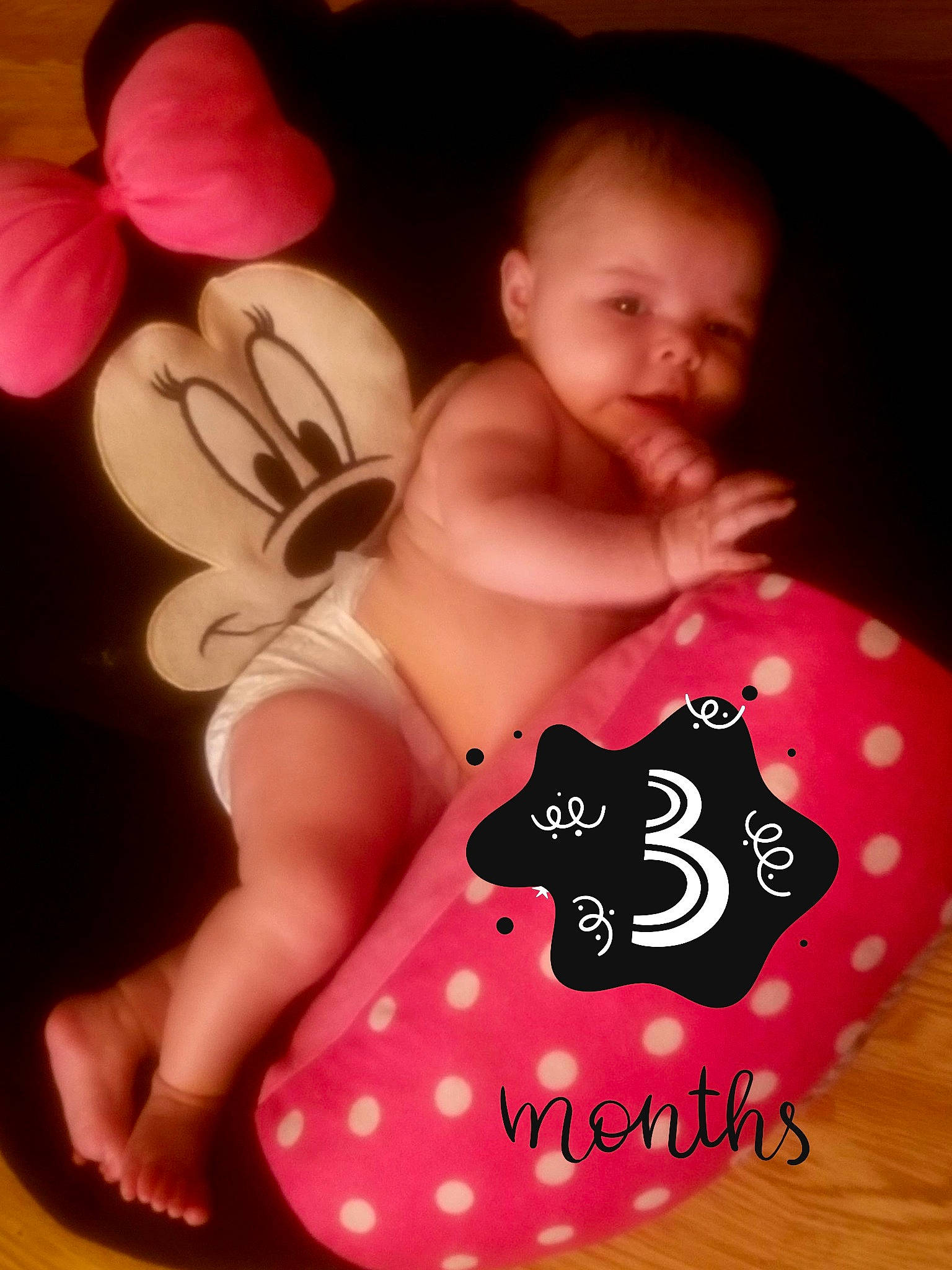 Lillian joined the competition — help win amazing prizes! abdomen, arm, baby, baby_products, baby_toddler_clothing, chest, child, finger, fun, happy, human_body, human_leg, magenta, neck, pattern, person, pink, sweetness, thigh, toddler