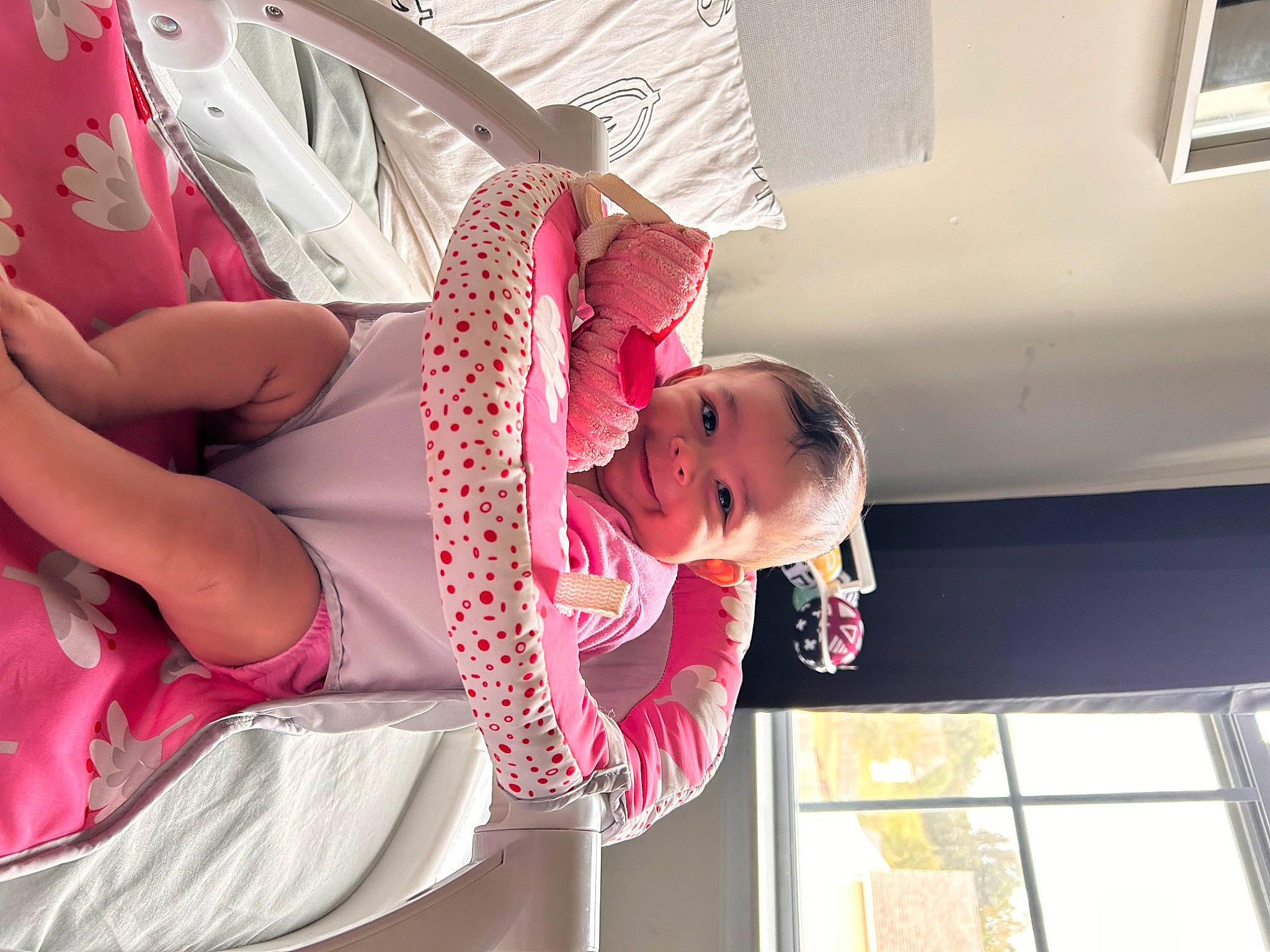 Haven joined the competition — help win amazing prizes! baby, baby_products, baby_toddler_clothing, child, event, fun, happy, hat, magenta, pattern, peach, person, pink, room, sunglasses, toddler, vacation, wheel, window