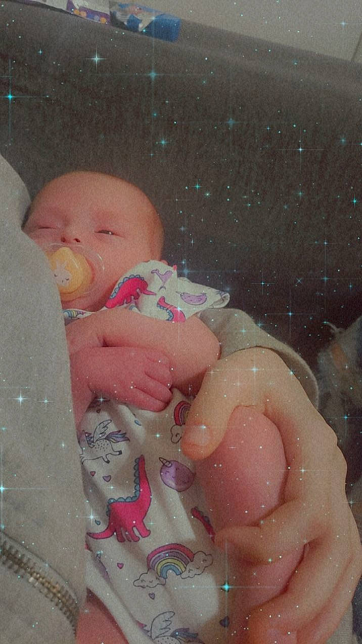 Waverly is registered to the contest to win money with this photo: arm, baby, baby_toddler_clothing, cheek, chest, chin, eye, face, finger, hand, head, human_body, iris, leg, lip, mouth, nose, person, pink, skin