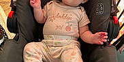 Lydia joined the competition — help win amazing prizes! baby, infant, car_seat, headband, smiling, cute, clothing, pink, floral, happy, child, indoors, seat, foot, hand, person, portrait, head, baby_girl, comfortable