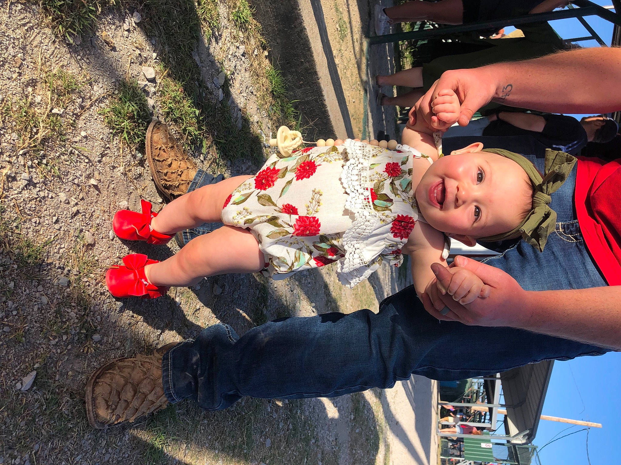 Navy joined the competition — help win amazing prizes! baby, carmine, child, fun, grass, happy, hat, human_leg, leisure, person, plant, recreation, sandal, sitting, sock, thigh, toddler, travel, tree, vacation