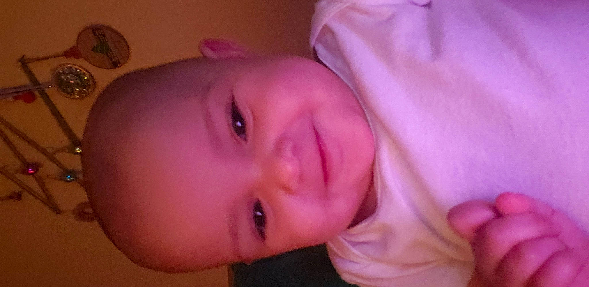 Ja'Veyah is registered to the contest to win money with this photo: baby, baby_toddler_clothing, cheek, ear, eyebrow, eyelash, finger, forehead, hand, human_body, iris, joy, lip, mouth, neck, nose, person, pink, purple, skin