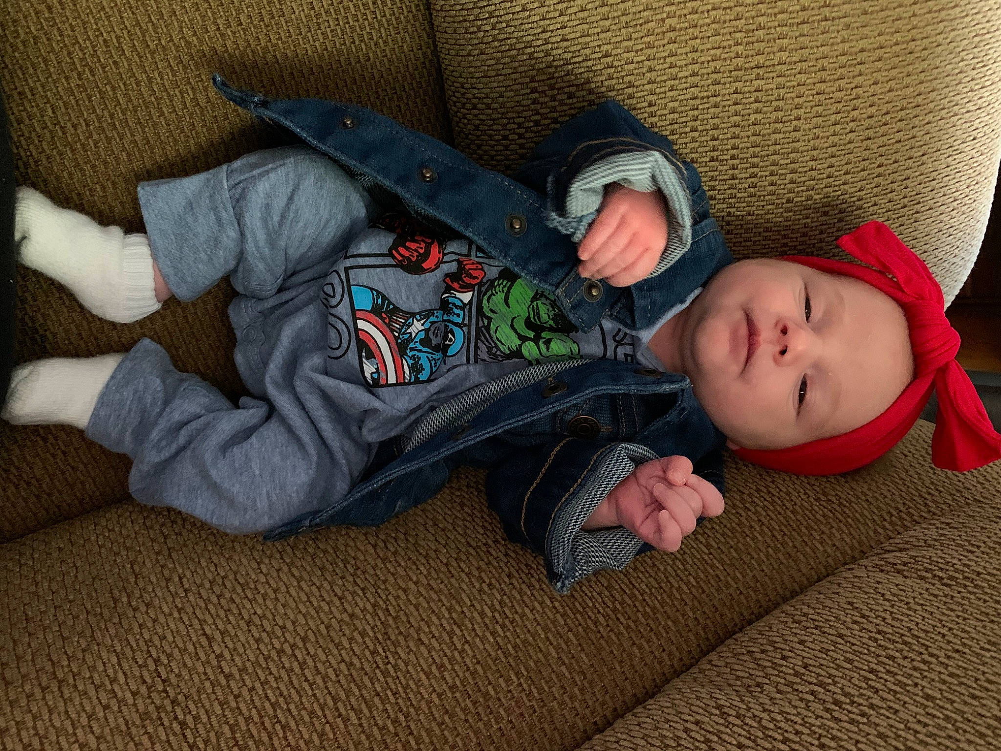 Aliza is registered to the contest to win money with this photo: baby, child, comfort, headwear, nap, person, skin, sleep, toddler