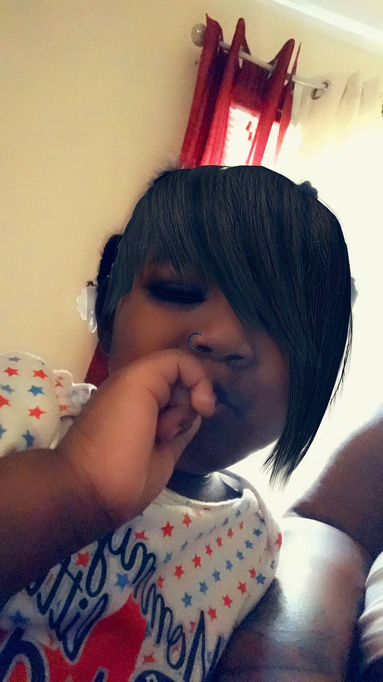 Tyianna is registered to the contest to win money with this photo: bangs, beauty, black_hair, cheek, child, cool, face, forehead, hair, hairstyle, lip, long_hair, mouth, nose, person, toddler