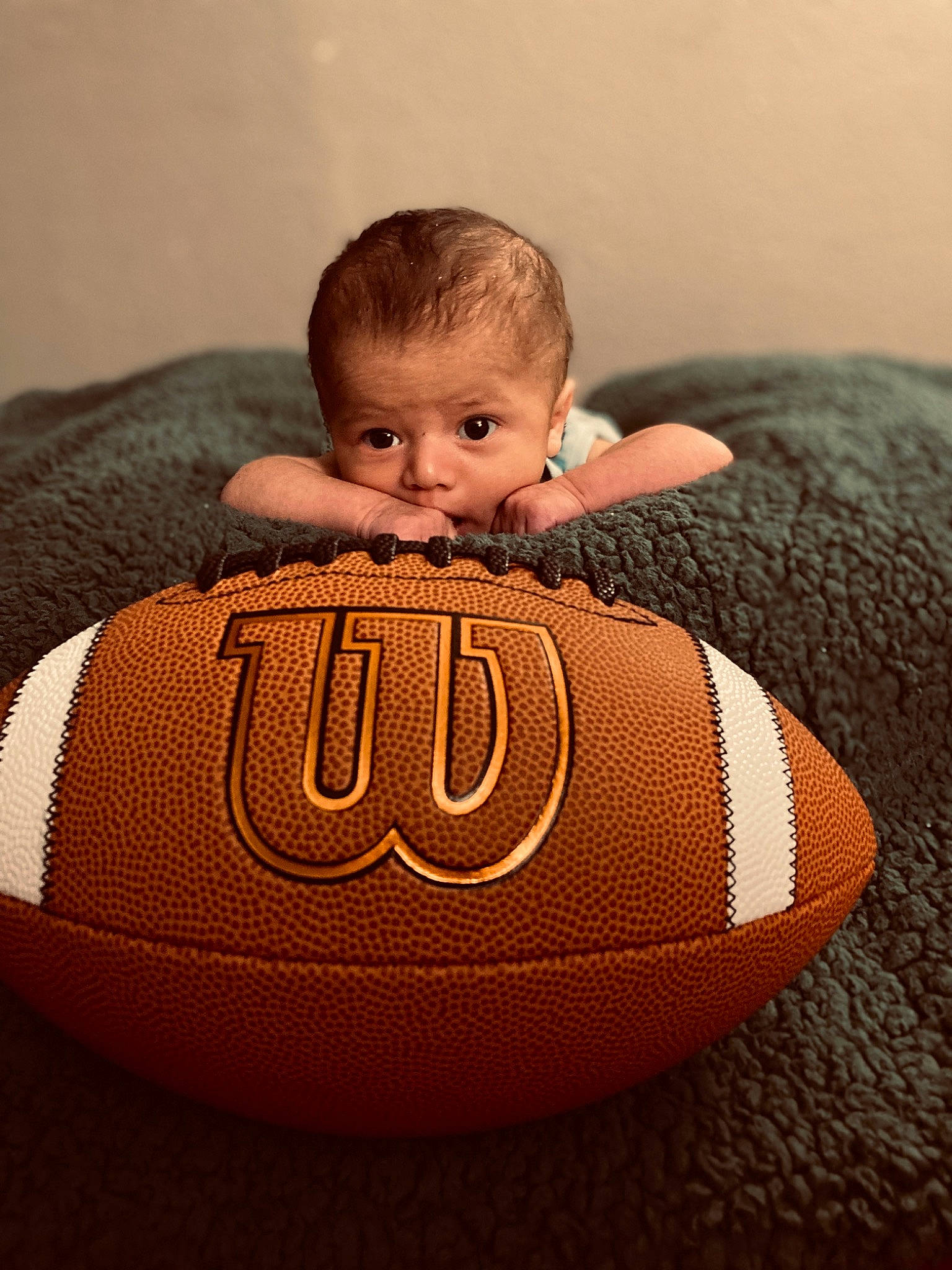 Brayden joined the competition — help win amazing prizes! baby, ball, comfort, eye, flash_photography, football, footwear, happy, human_body, human_leg, mouth, nose, orange, outdoor_shoe, person, shoe, sneakers, soccer_ball, sports_equipment, toddler