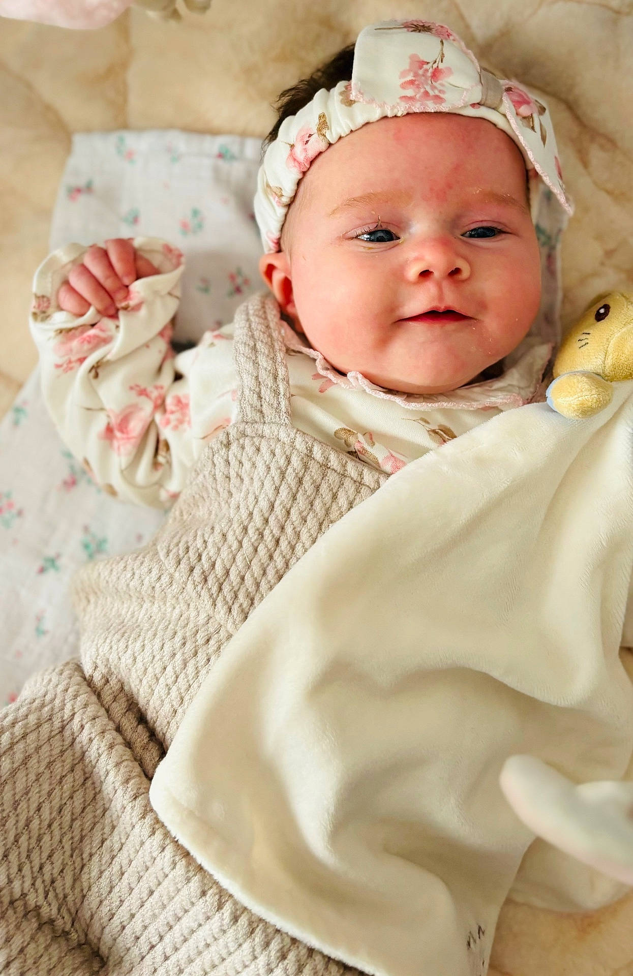 Charlie joined the competition — help win amazing prizes! architecture, baby, bed, blanket, bodypart, bonnet, building, clothing, face, furniture, glove, hat, head, hospital, newborn, person, photography, portrait, quilt, sleeping