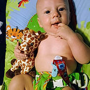 Braxton joined the competition — help win amazing prizes! animal_print, baby, child, childhood, colorful, cute, face, fingers, fisher_price, giraffe, hand, happy, indoors, infant, play_mat, plush_toy, sitting, skin, smiling, soft_toy