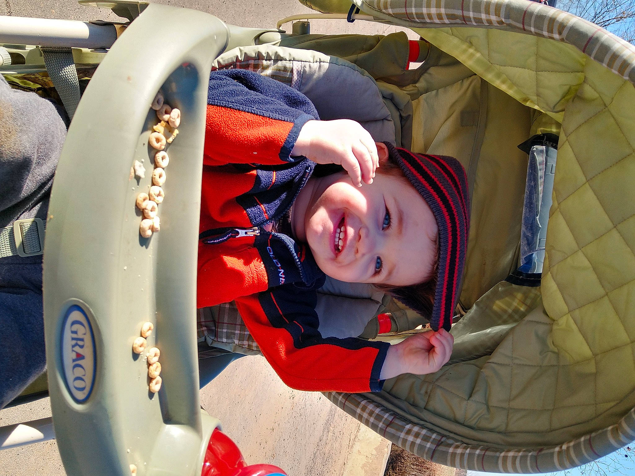 Roland joined the competition — help win amazing prizes! baby, baby_products, baby_safety, baby_toddler_clothing, child, comfort, headwear, joy, laugh, person, playground, product, toddler