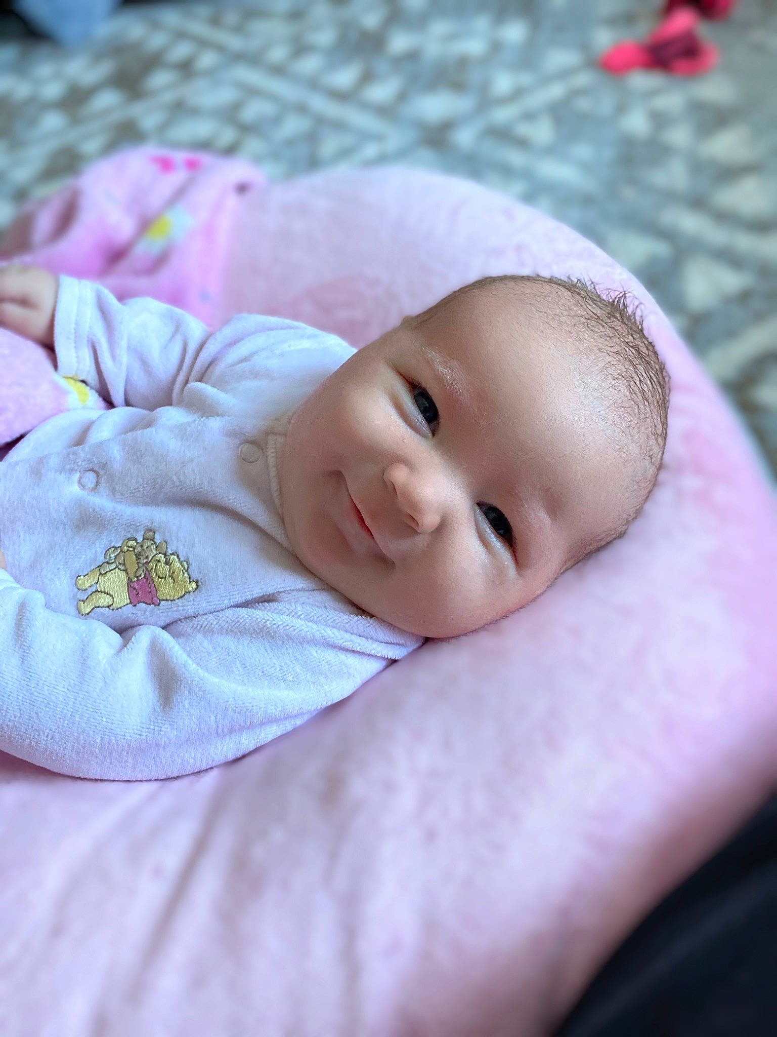 Arlowe is registered to the contest to win money with this photo: baby, baby_toddler_clothing, cheek, child, comfort, eye, eyelash, face, grass, happy, head, headgear, iris, linens, lip, pattern, person, portrait_photography, skin, smile