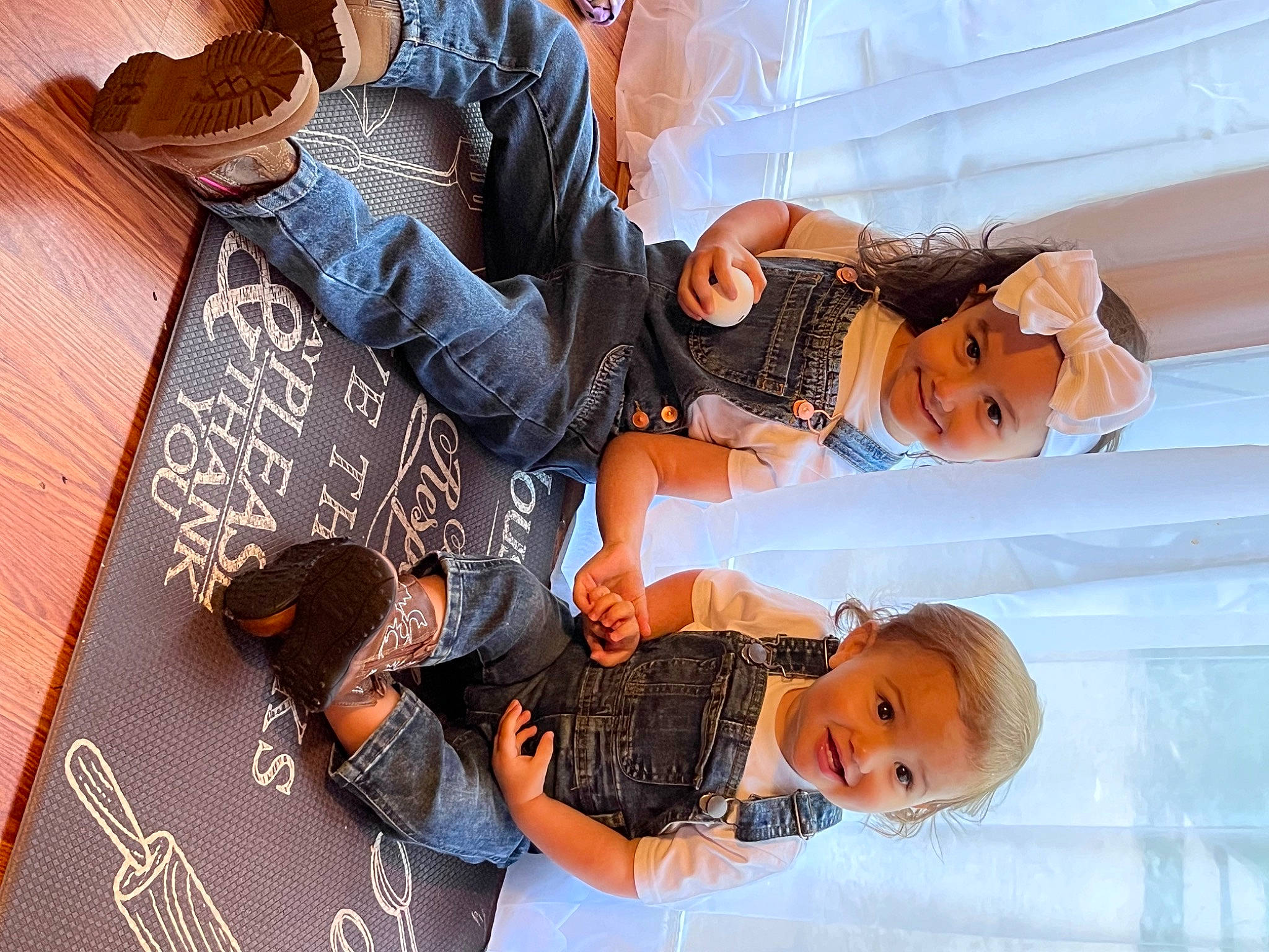 Ella joined the competition — help win amazing prizes! child, comfort, font, fun, gesture, happy, headwear, joy, orange, pattern, person, room, sitting, thigh, toddler