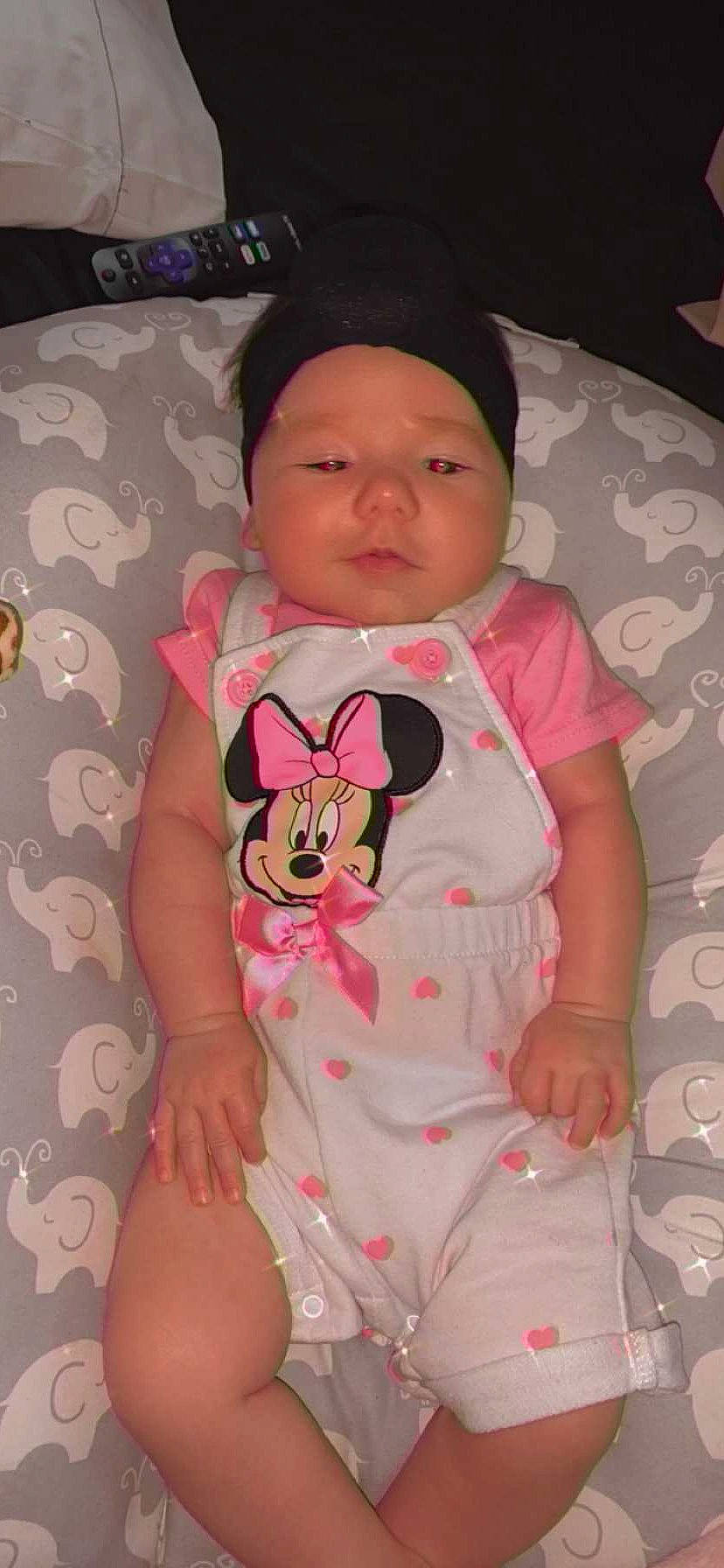 Averi joined the competition — help win amazing prizes! baby, baby_products, baby_safety, baby_toddler_clothing, cheek, child, comfort, eye, finger, head, headwear, linens, neck, pattern, person, pink, sitting, skin, sleeve, textile