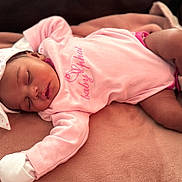 Navia joined the competition — help win amazing prizes! baby, newborn, sleeping, pink_clothing, headband, blanket, infant, soft_texture, cute, peaceful, child, gloves, sock, lying_down, portrait, indoors, cozy, resting, adorable, toddler