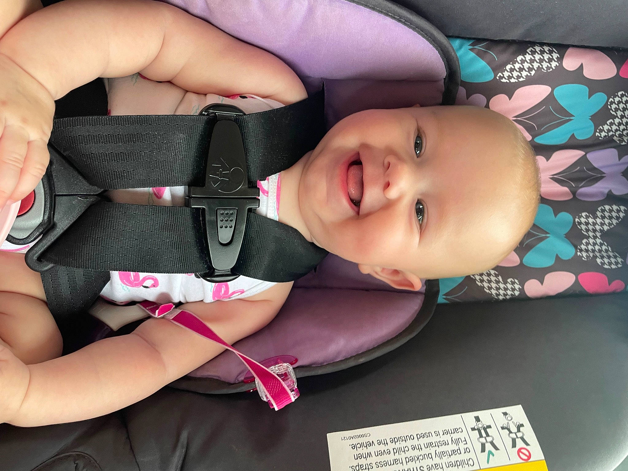 Kayleigh joined the competition — help win amazing prizes! baby, baby_toddler_clothing, beauty, cheek, chin, eye, eyebrow, eyelash, facial_expression, finger, gesture, hairstyle, happy, iris, joy, lip, person, pink, product, skin