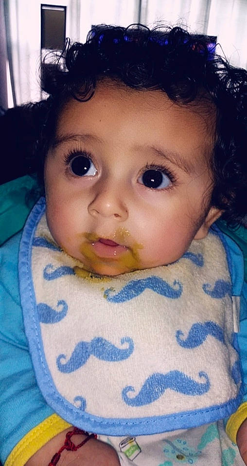 Adrien is registered to the contest to win money with this photo: baby, blue, cheek, child, chin, close_up, ear, eye, eyebrow, face, forehead, hair, head, iris, lip, mouth, neck, nose, person, skin