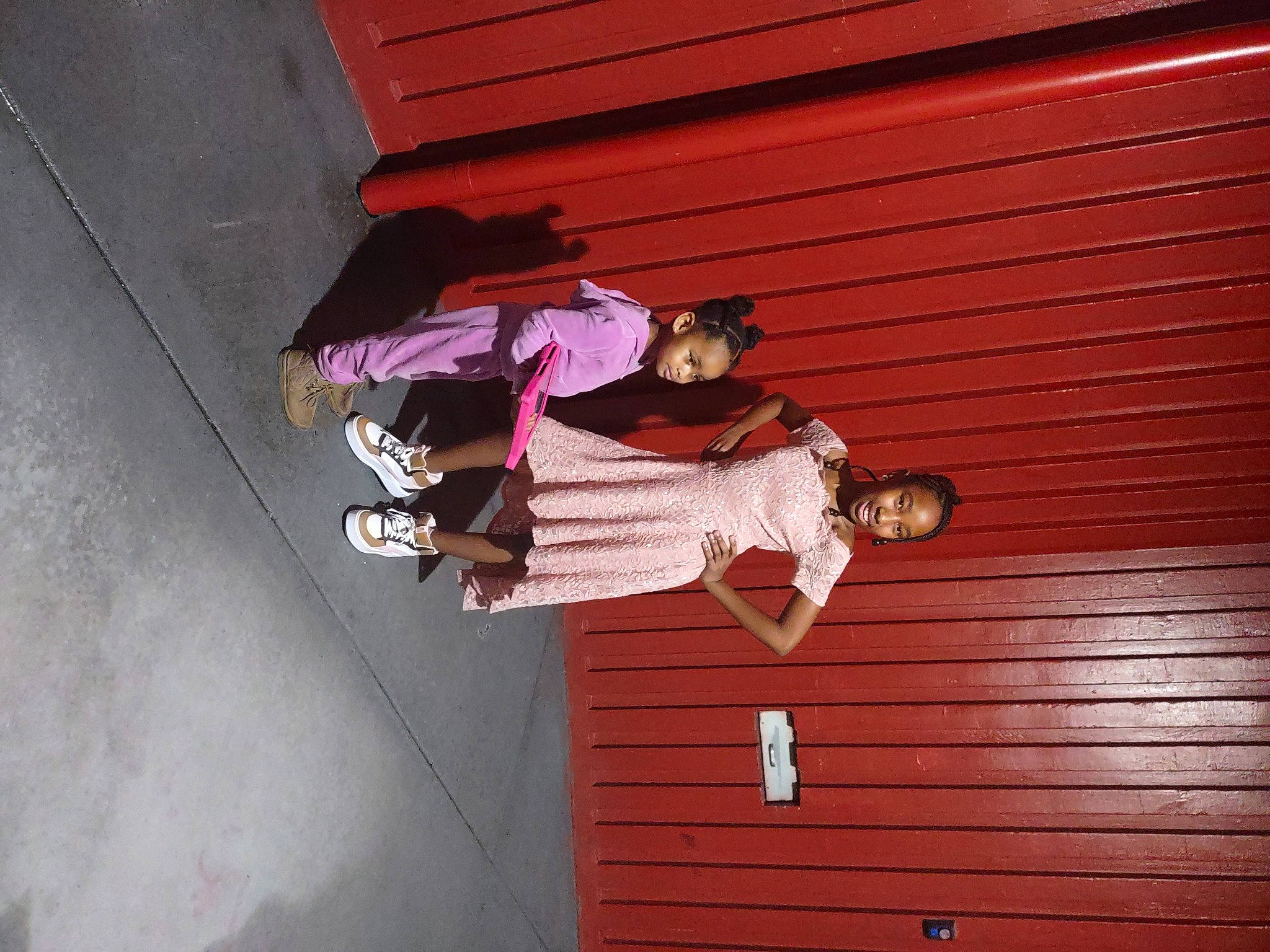 Ronique Javea is registered to the contest to win money with this photo: child, eyewear, flooring, fun, happy, hardwood, human_leg, joy, leisure, magenta, person, purple, room, shadow, siding, sunglasses, thigh, tints_and_shades, tree, walking_shoe