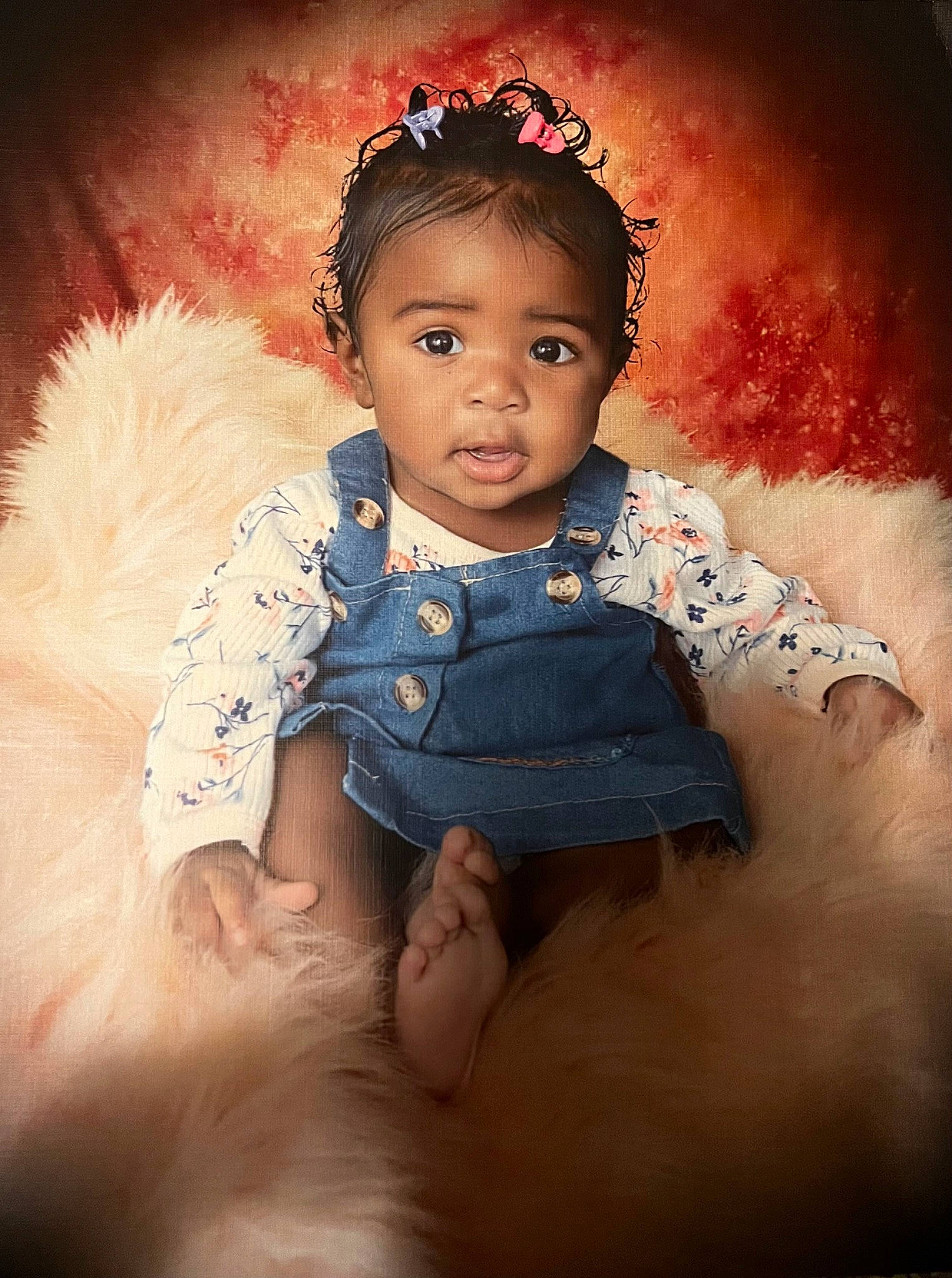 Keasia joined the competition — help win amazing prizes! baby_toddler_clothing, cheek, chest, child, day_dress, eyelash, fashion_accessory, flash_photography, fur, happy, human, lip, peach, person, pink, portrait_photography, sitting, skin, sleeve, toddler