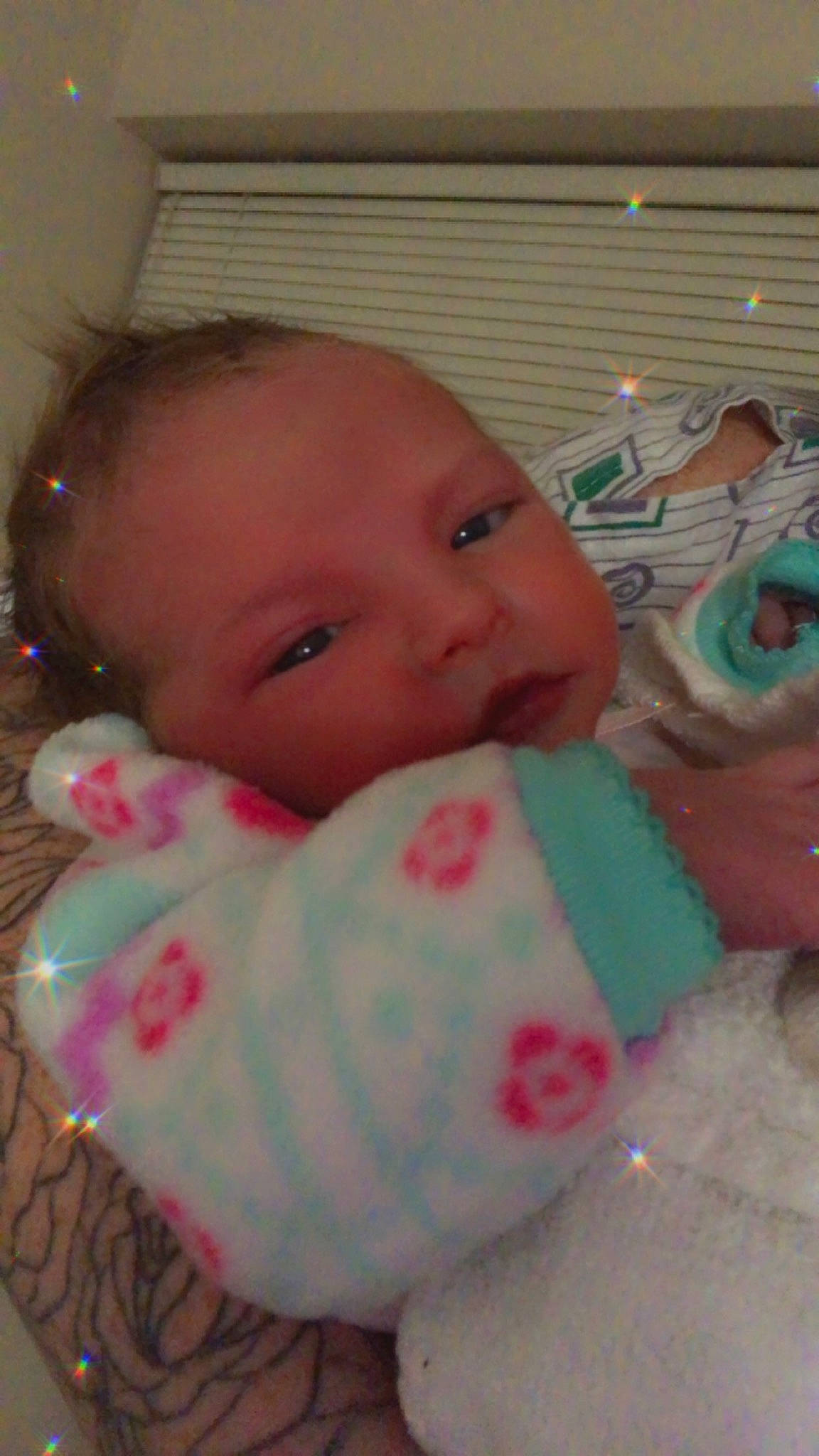 Skylar is registered to the contest to win money with this photo: baby, baby_toddler_clothing, cheek, child, chin, eye, eyebrow, face, facial_expression, happy, head, iris, lip, mouth, nose, person, pink, product, skin, textile