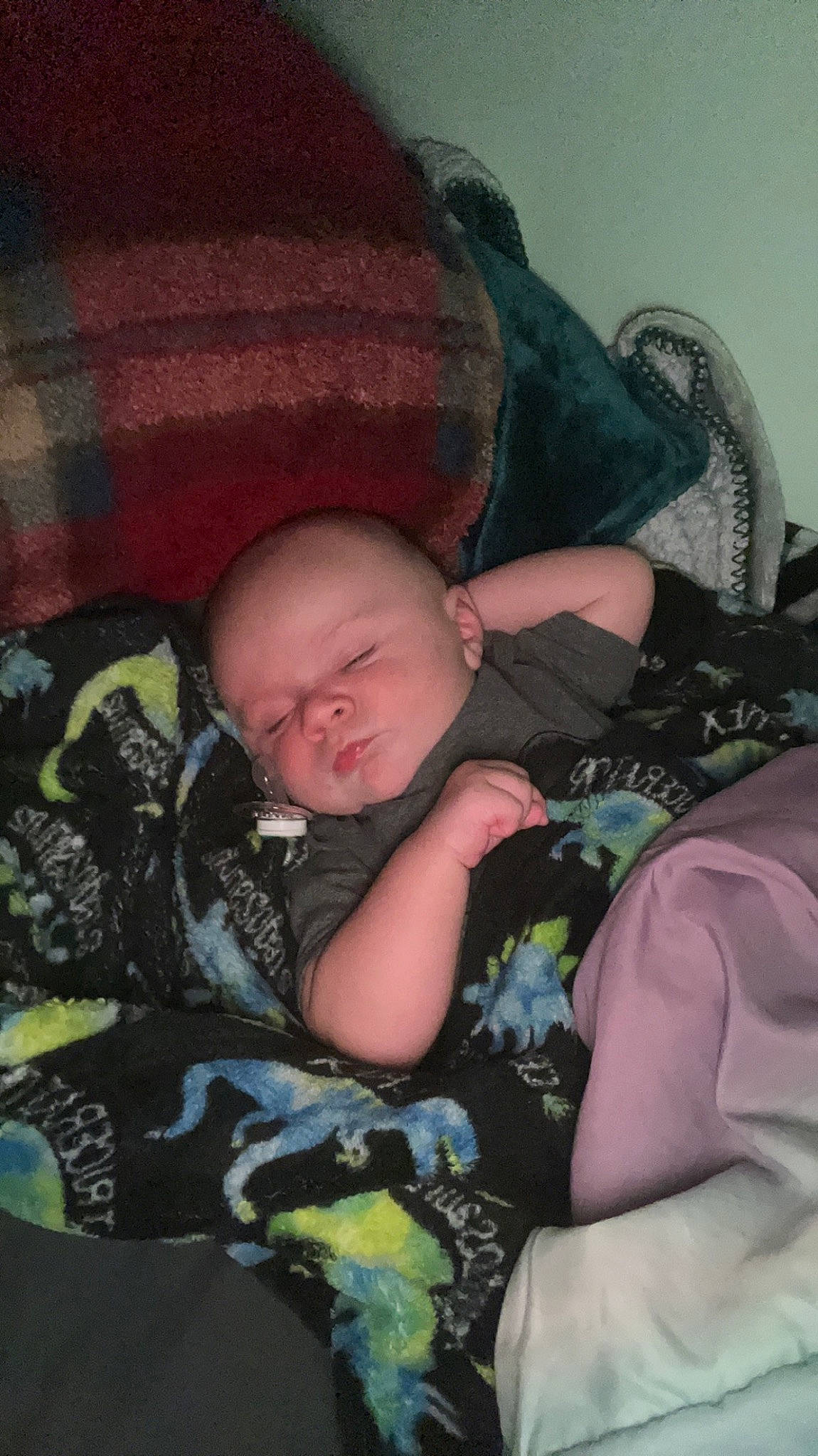 Andrew is registered to the contest to win money with this photo: baby, baby_products, baby_toddler_clothing, bedtime, cheek, child, comfort, couch, fun, lap, linens, nap, pattern, person, room, sitting, sleep, sleeve, sock, toddler