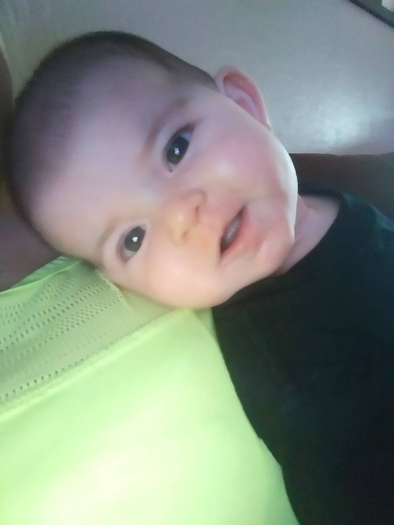 Stella is registered to the contest to win money with this photo: baby, beauty, cheek, child, chin, ear, eye, eyebrow, face, forehead, head, iris, lip, mouth, neck, nose, person, selfie, skin, smile