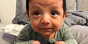 Nestor joined the competition — help win amazing prizes! baby, bed, blanket, child, clothing, cozy, curtains, cute, expression, eyes, face, hair, hands, indoors, infant, portrait, resting, skin, soft, young