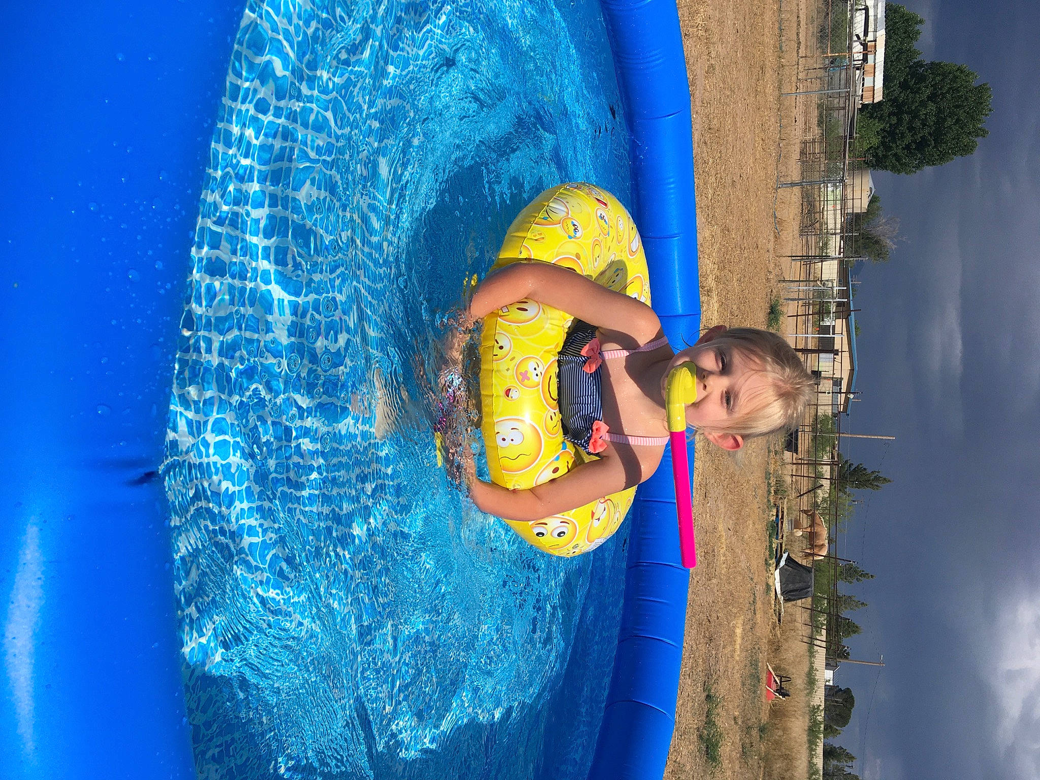 Aubrie joined the competition — help win amazing prizes! blue, electric_blue, fun, joy, leisure, majorelle_blue, person, recreation, smile, tree, vacation, water, yellow