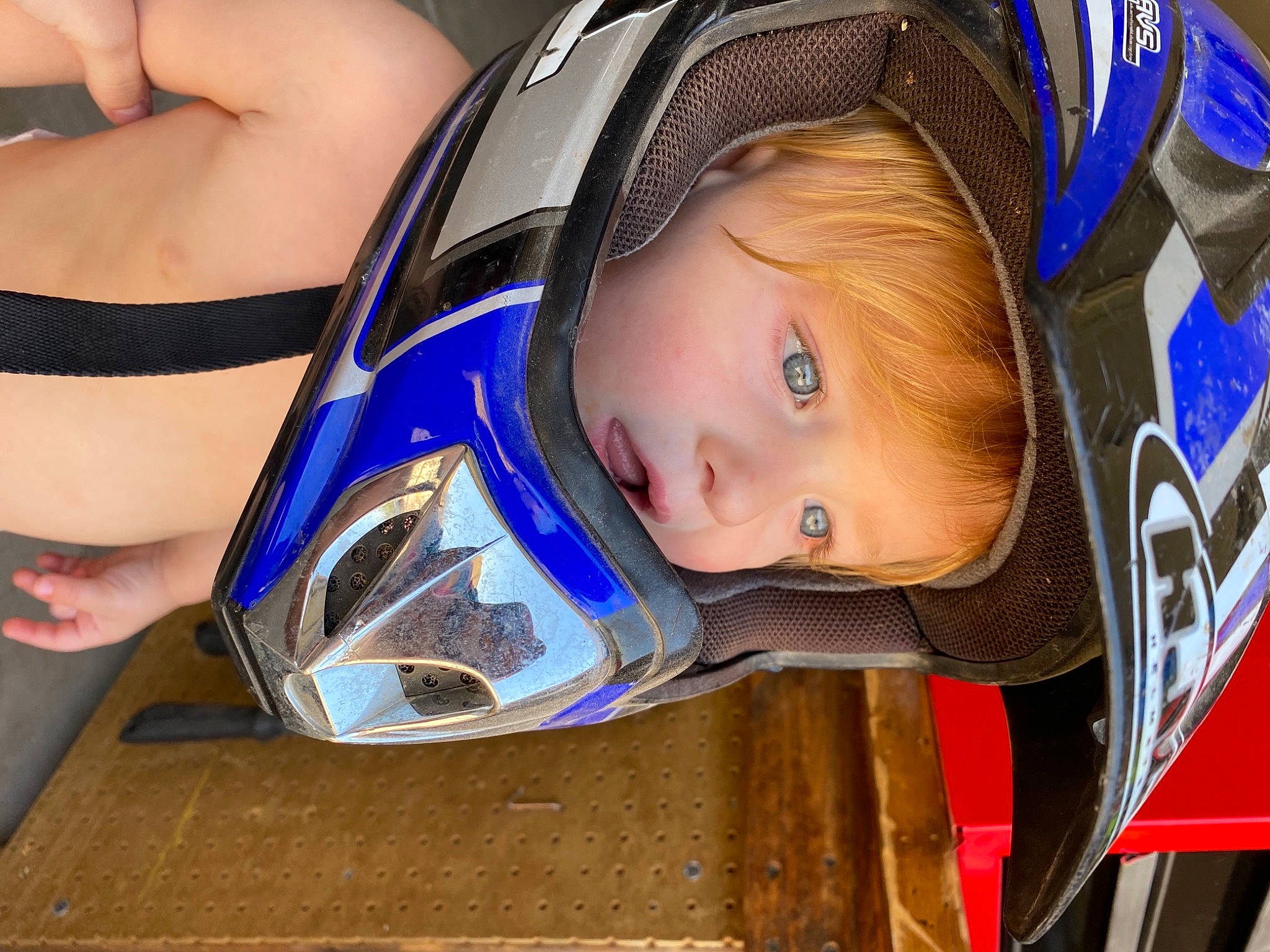 Brayden is registered to the contest to win money with this photo: auto_part, blond, chest, child, electric_blue, eyelash, fashion_accessory, fun, hair, headgear, helmet, human_leg, leisure, long_hair, nail, person, personal_protective_equipment, sports_gear, swimwear, thigh