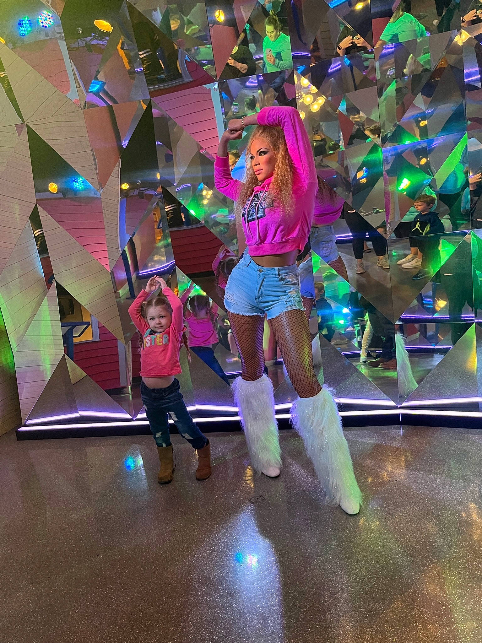 Cindy joined the competition — help win amazing prizes! artist, boot, dance, entertainment, event, fashion_design, fun, glass, human_leg, leisure, magenta, performance_art, performing_arts, person, purple, recreation, shoe, shorts, sneakers, thigh