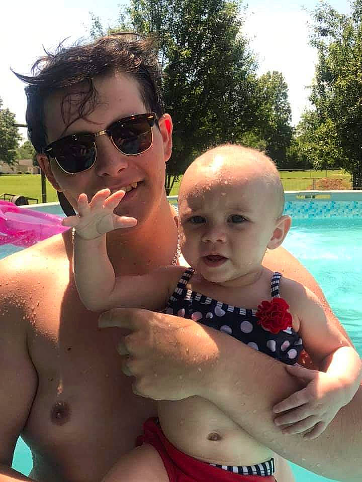 Ameliarose is registered to the contest to win money with this photo: abdomen, barechested, chest, cool, eyewear, fun, headwear, joy, leisure, male, muscle, person, recreation, spring_break, summer, sun_tanning, sunglasses, swimming_pool, swimwear, trunk