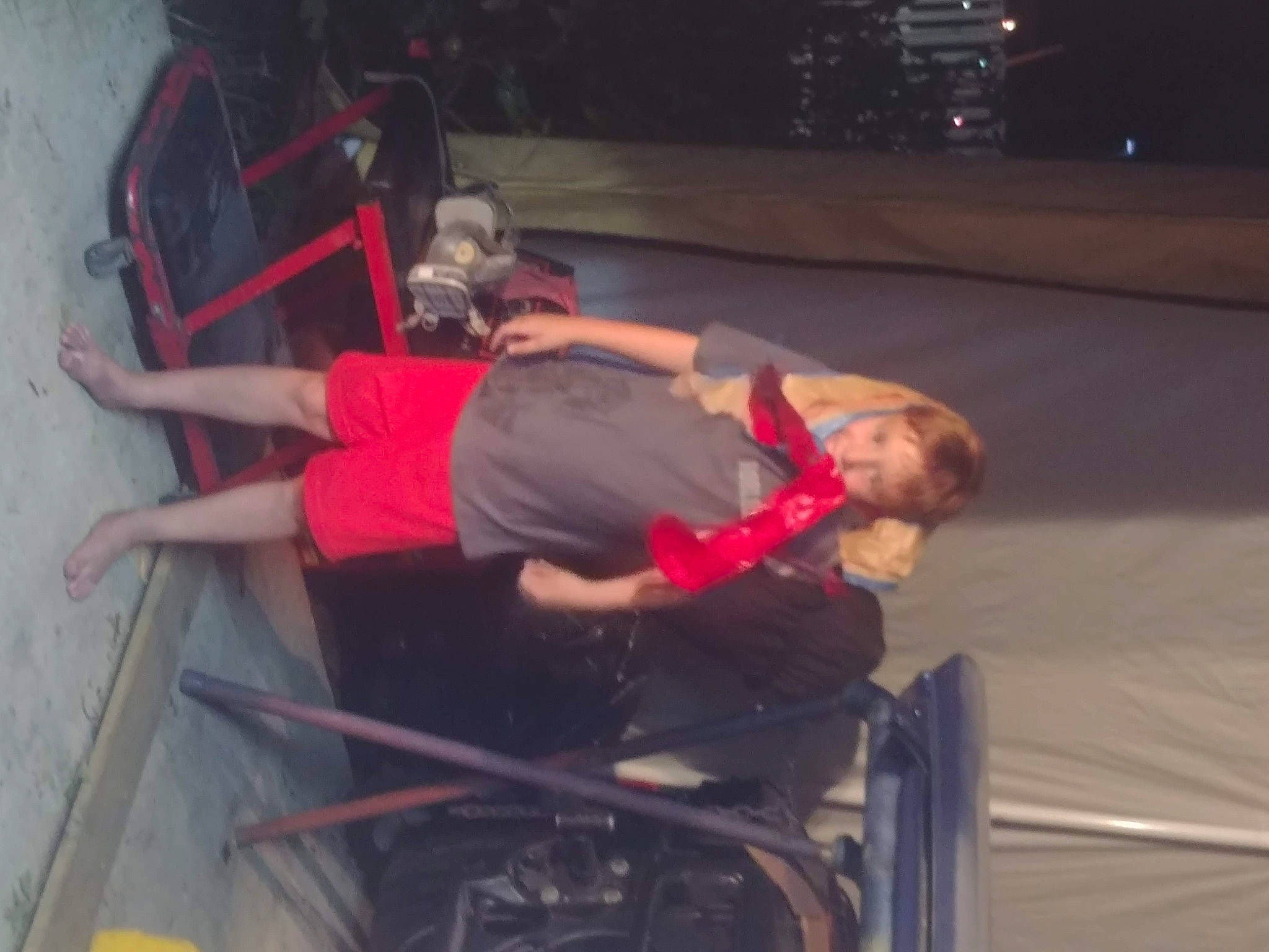 Ayden joined the competition — help win amazing prizes! fun, leg, person