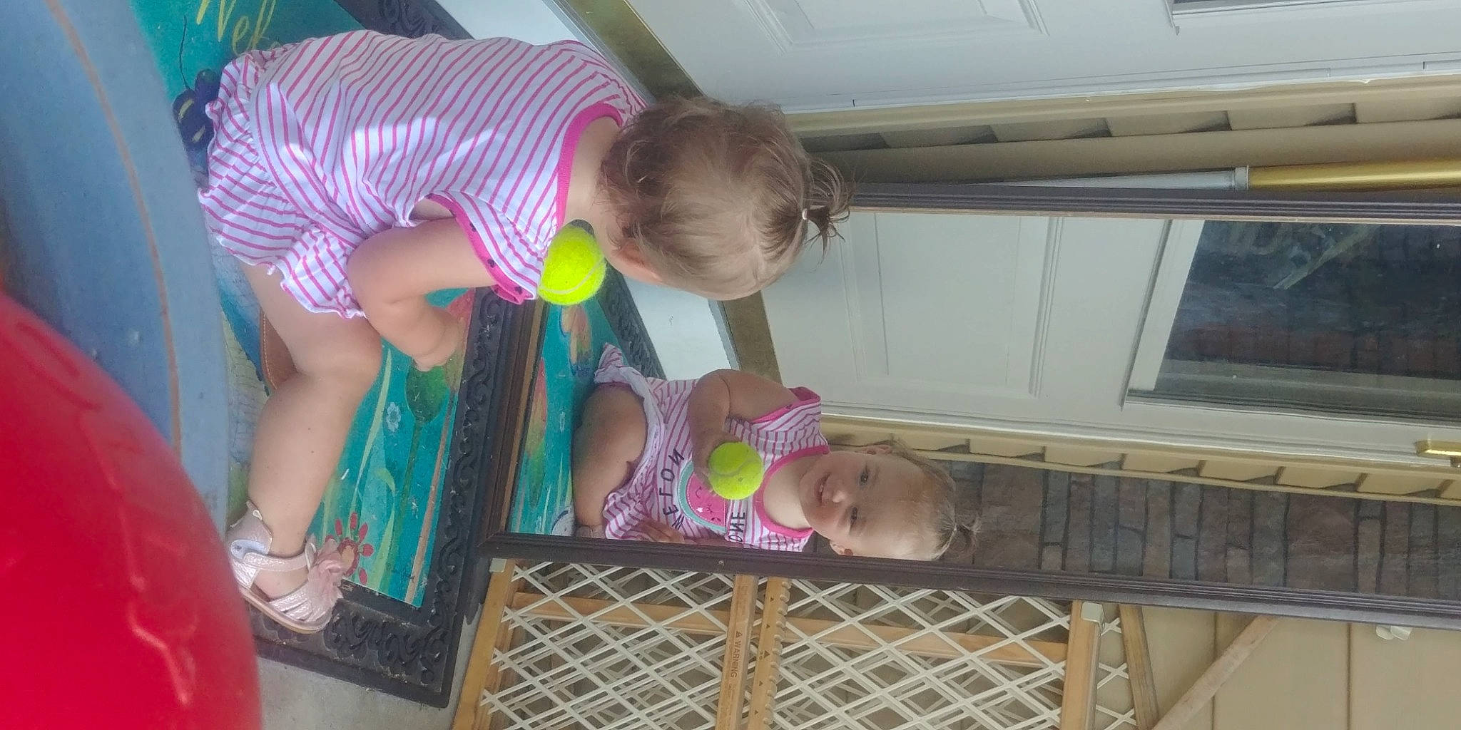 Katrina is registered to the contest to win money with this photo: child, joy, person, play, toddler