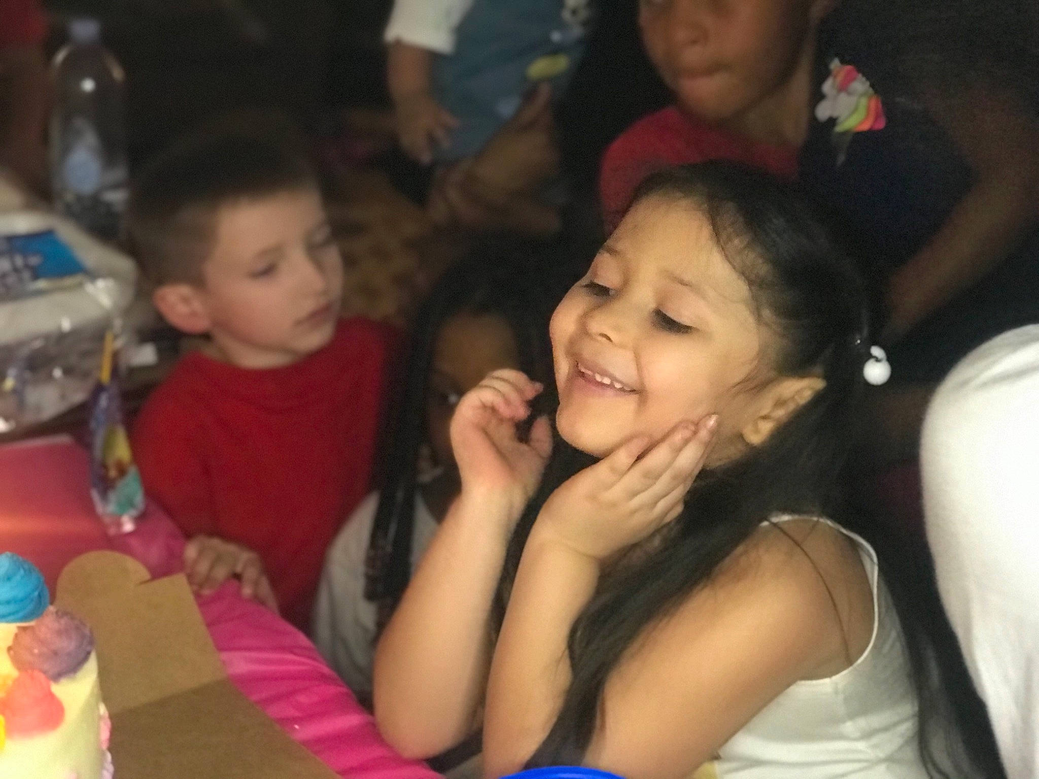 Roselia joined the competition — help win amazing prizes! chair, child, community, event, facial_expression, finger, friendship, fun, hairstyle, happy, iris, joy, leisure, party, person, recreation, sharing, skin, smile, table