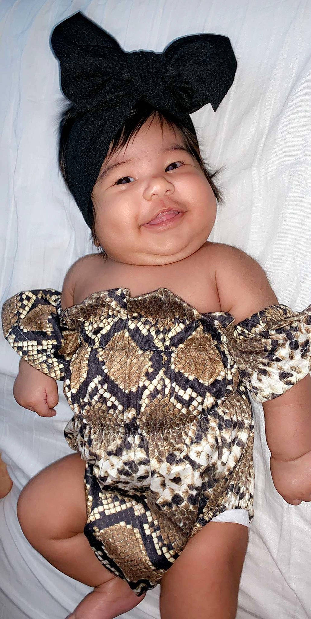 Julissa joined the competition — help win amazing prizes! baby_toddler_clothing, black_hair, child, leg, person, smile, thigh, toddler